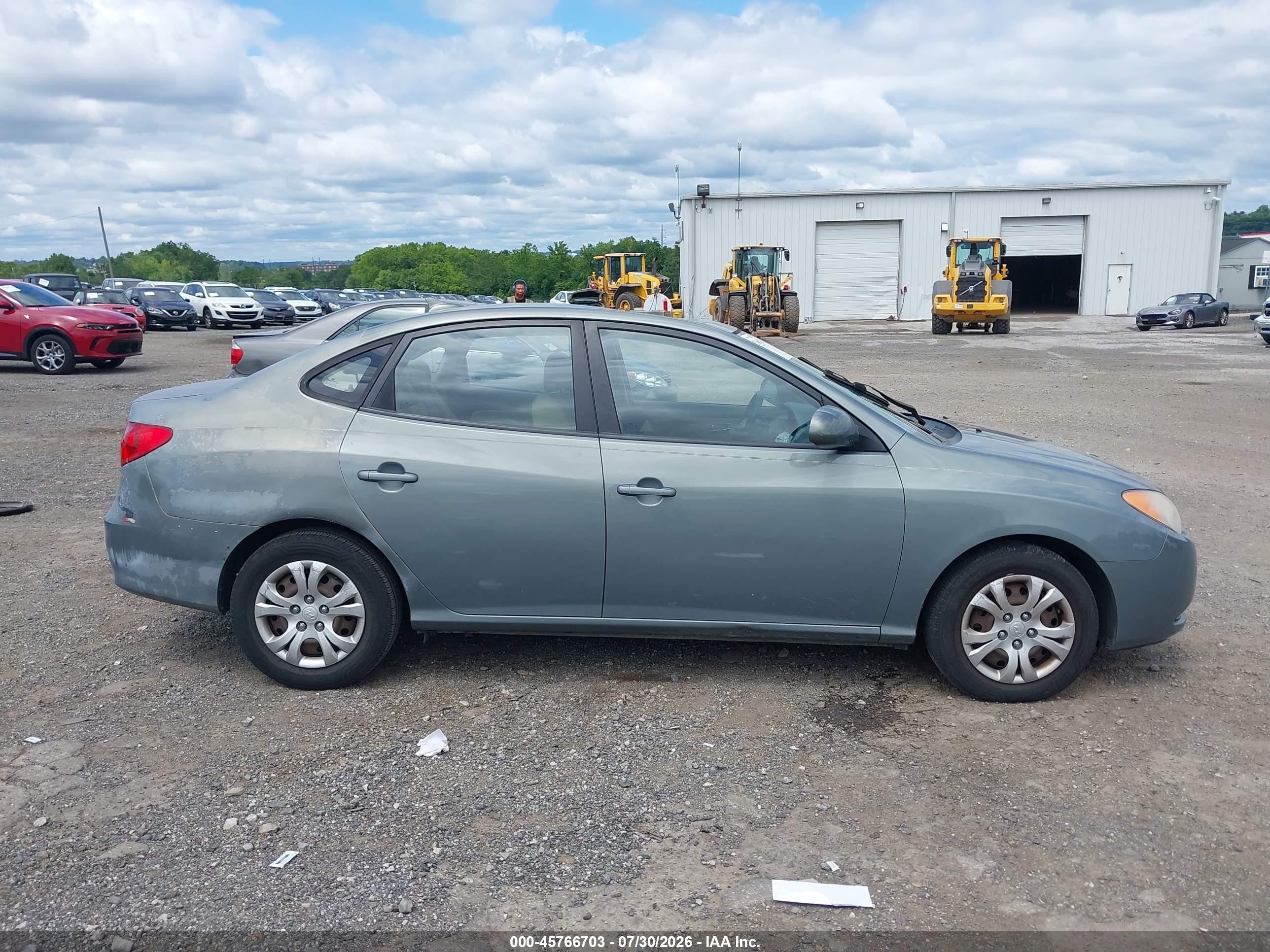2010 Hyundai Elantra Gls Gray vin: KMHDU4ADXAU144014