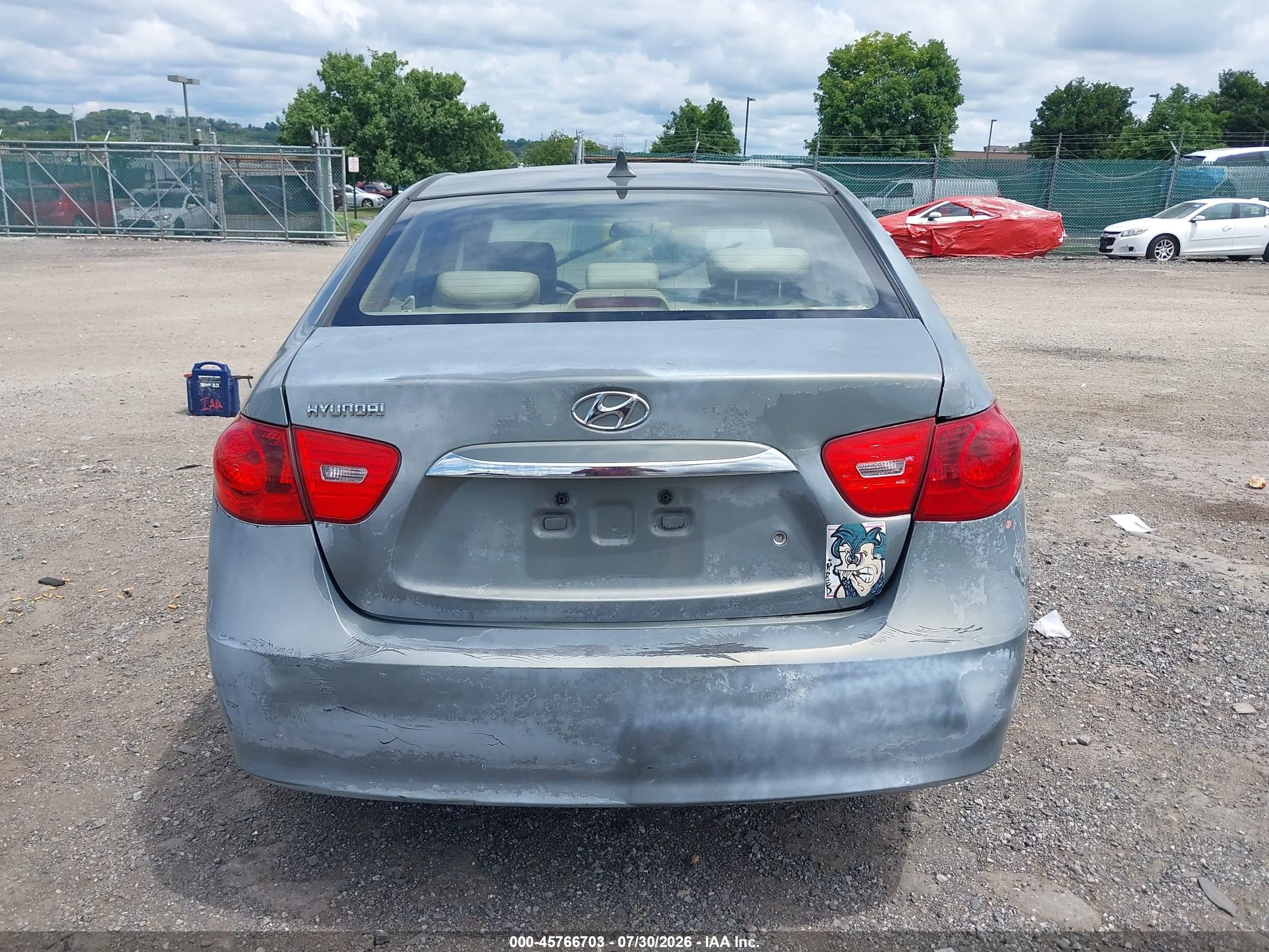 2010 Hyundai Elantra Gls Gray vin: KMHDU4ADXAU144014