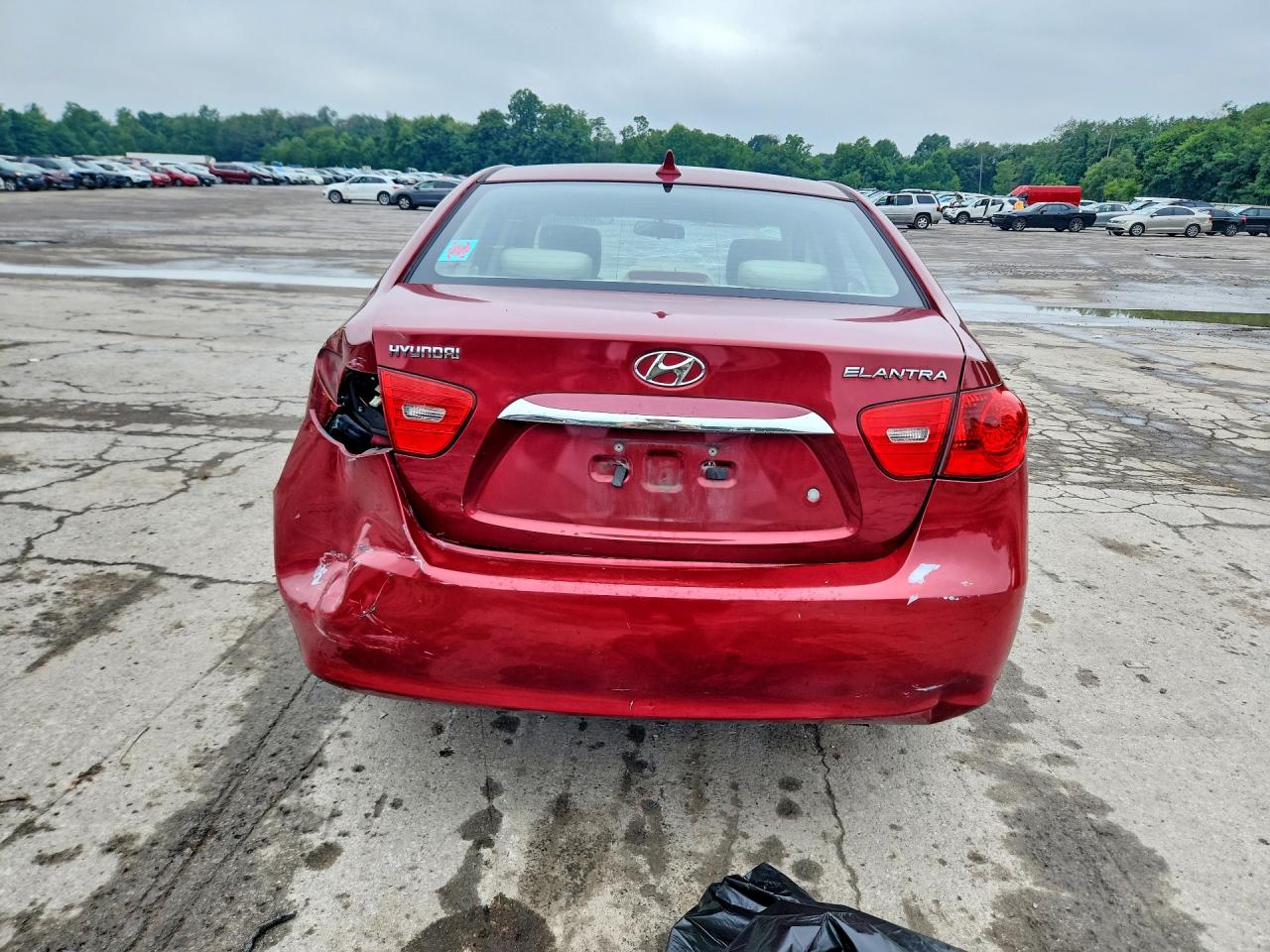 2010 Hyundai Elantra Gls Бордовый vin: KMHDU4ADXAU156907