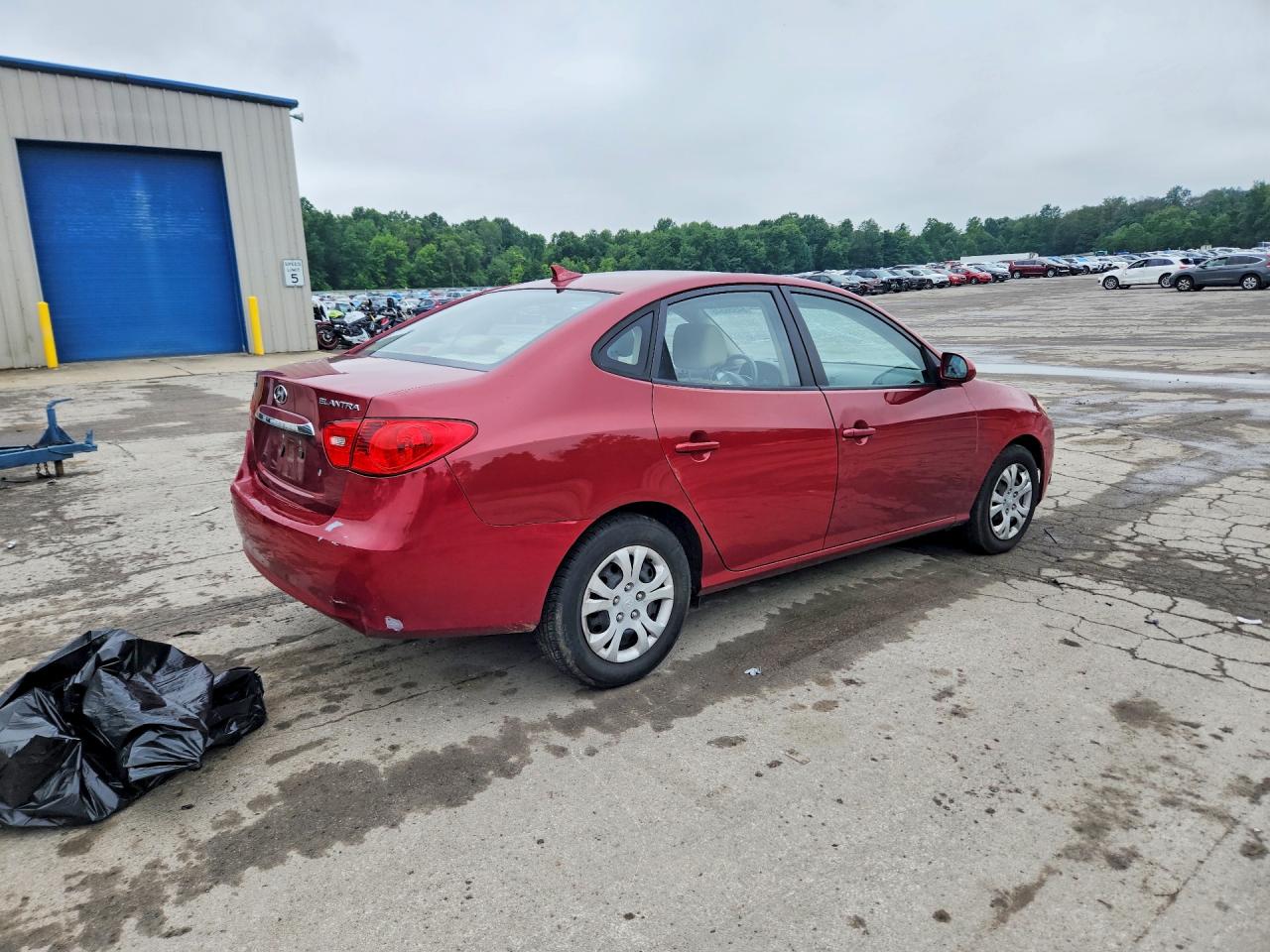 2010 Hyundai Elantra Gls Бордовый vin: KMHDU4ADXAU156907