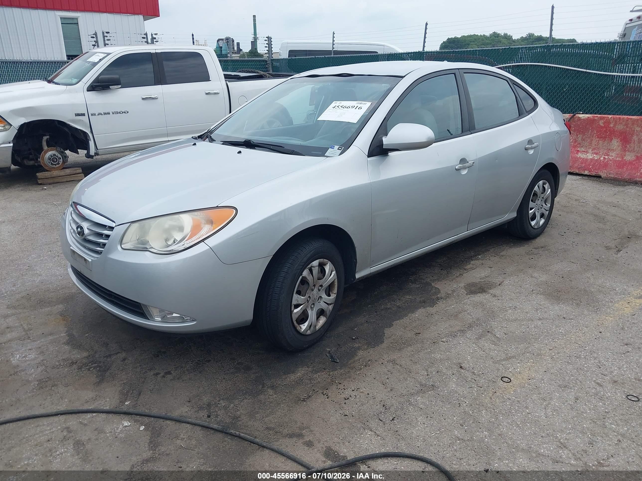 2010 Hyundai Elantra Gls Серебряный vin: KMHDU4ADXAU168457