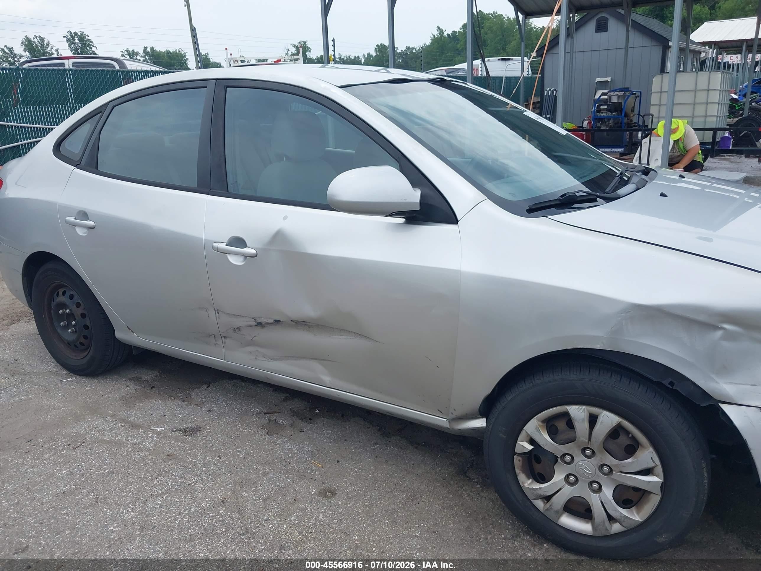 2010 Hyundai Elantra Gls Серебряный vin: KMHDU4ADXAU168457