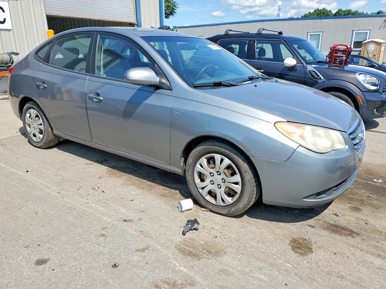 2010 Hyundai Elantra Blue Silver vin: KMHDU4ADXAU175134