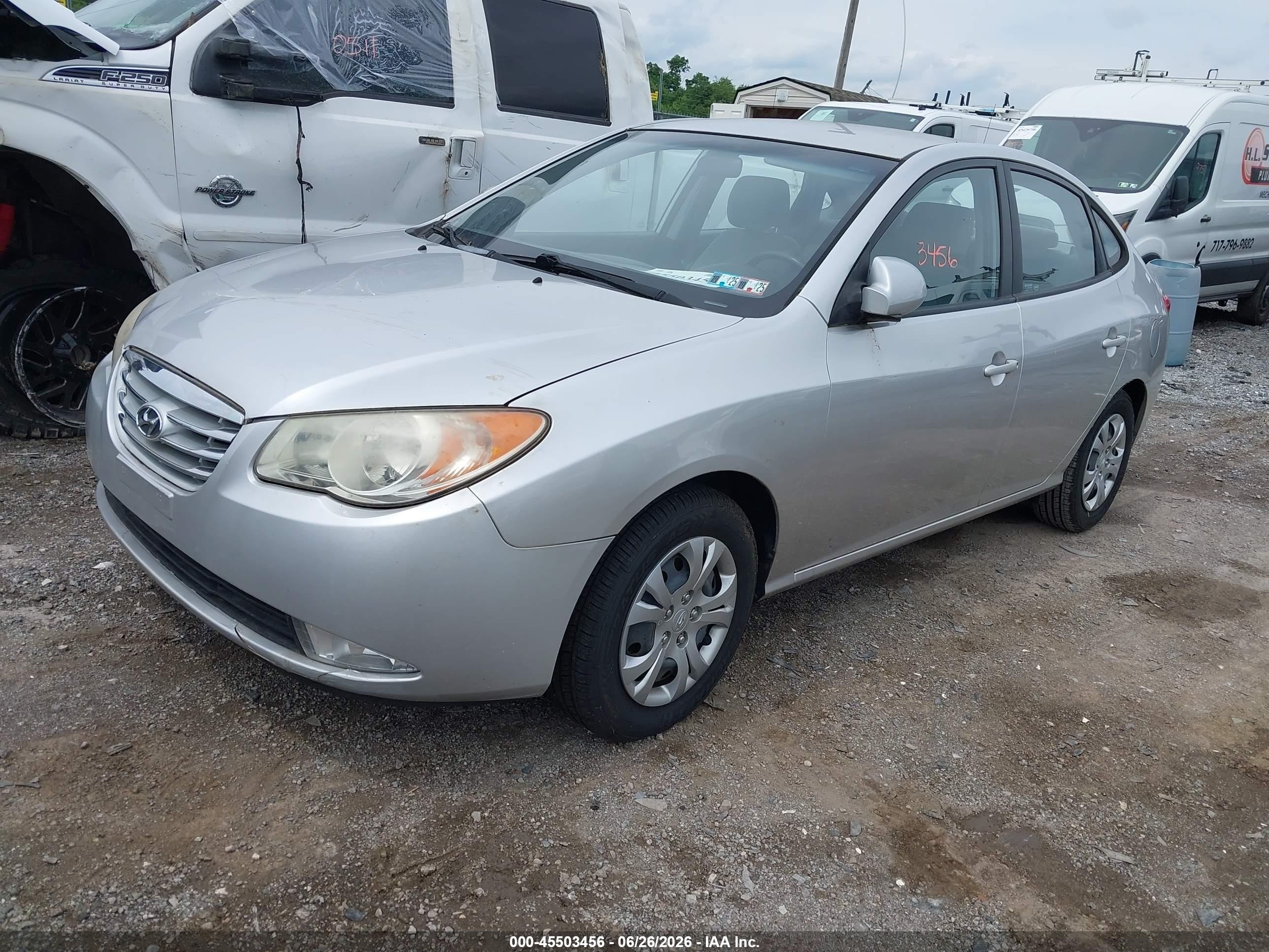 2010 Hyundai Elantra Gls Серебряный vin: KMHDU4ADXAU182424
