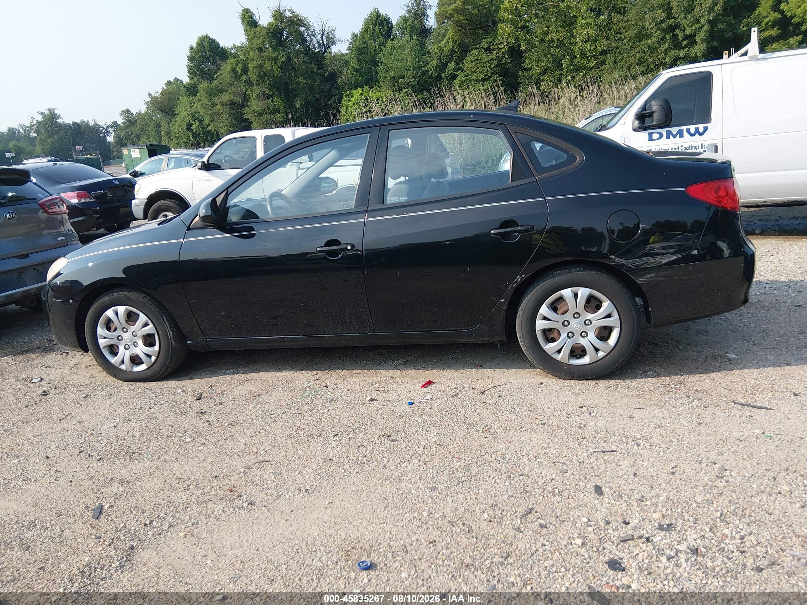 2010 Hyundai Elantra Gls Black vin: KMHDU4ADXAU189955