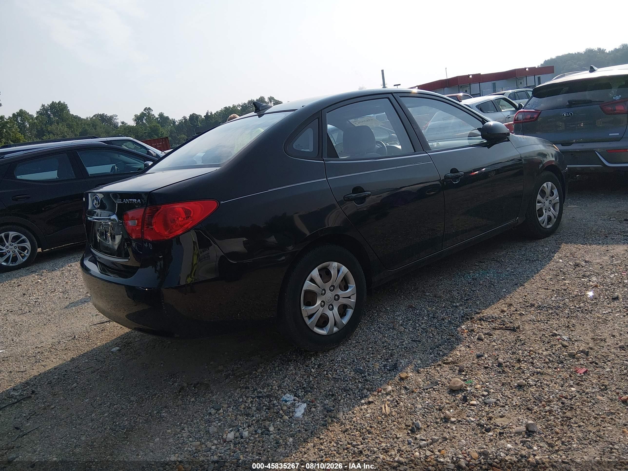 2010 Hyundai Elantra Gls Black vin: KMHDU4ADXAU189955