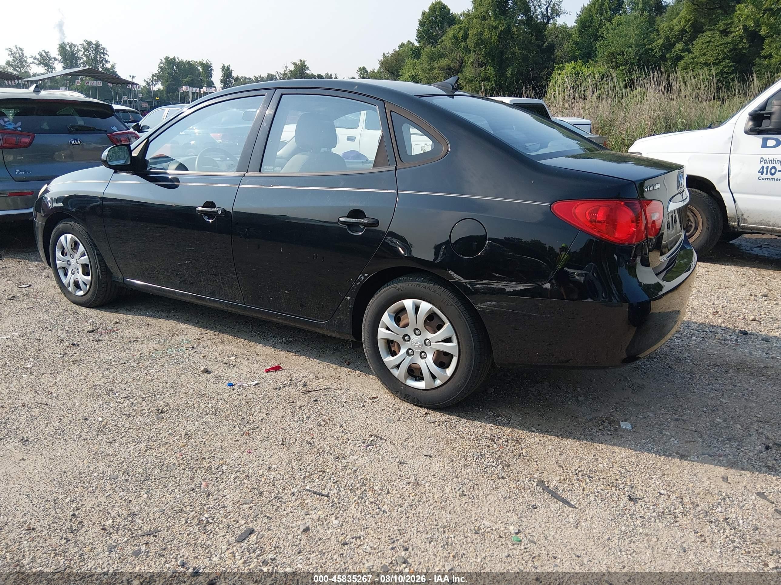 2010 Hyundai Elantra Gls Black vin: KMHDU4ADXAU189955