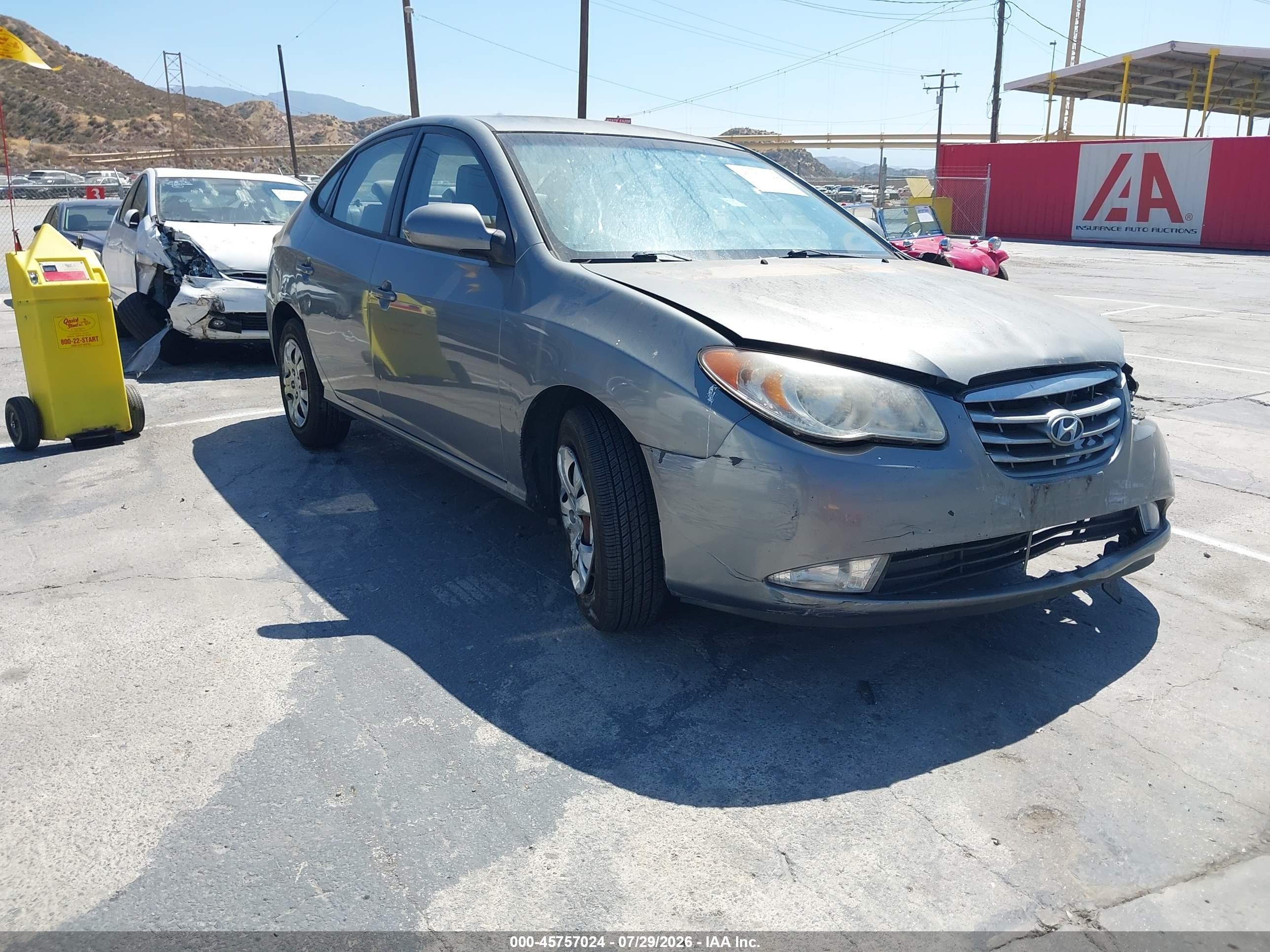 2010 Hyundai Elantra Blue/gls/se Silver vin: KMHDU4ADXAU191012