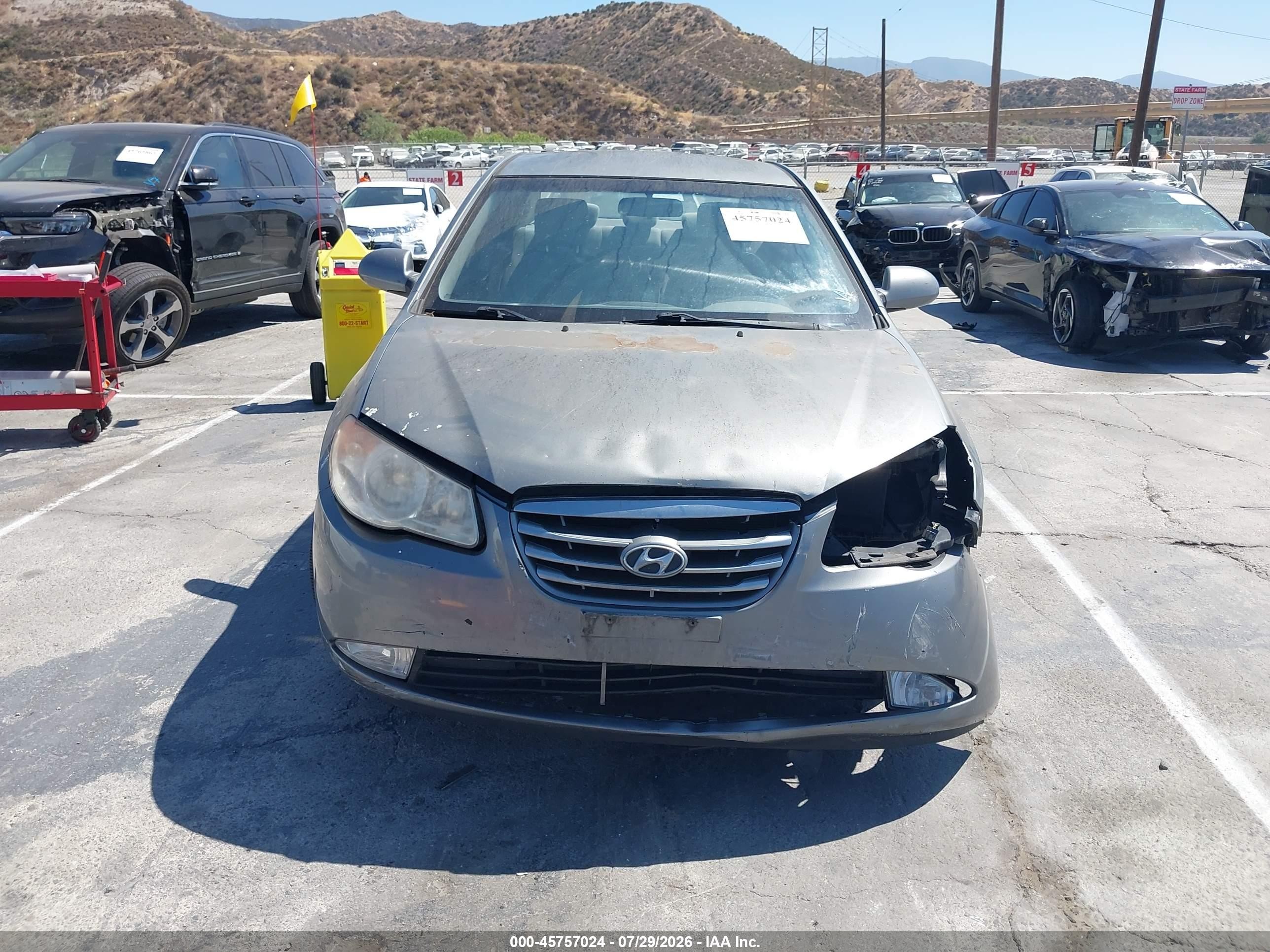 2010 Hyundai Elantra Blue/gls/se Silver vin: KMHDU4ADXAU191012