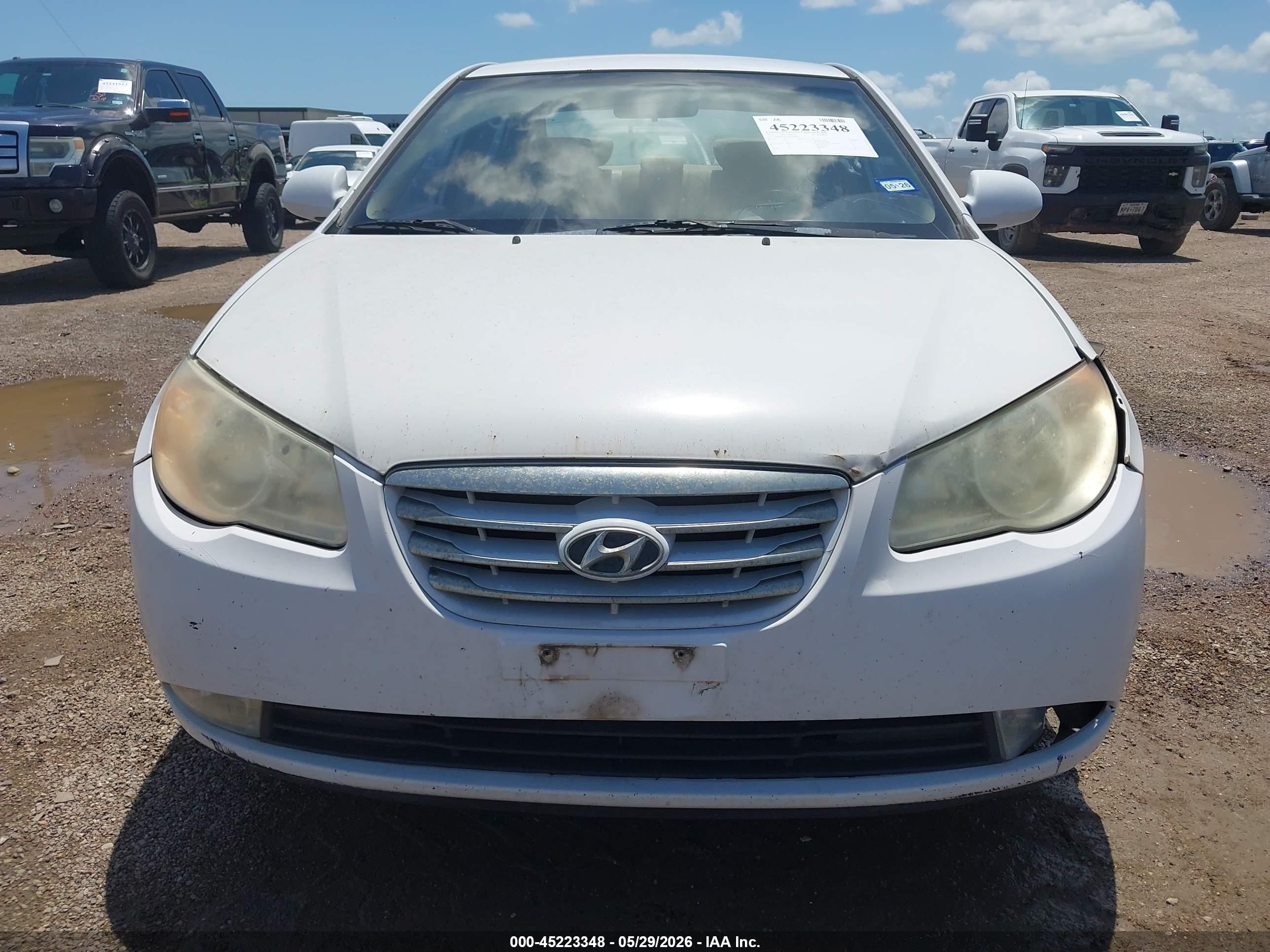 2010 Hyundai Elantra Gls Белый vin: KMHDU4ADXAU198641