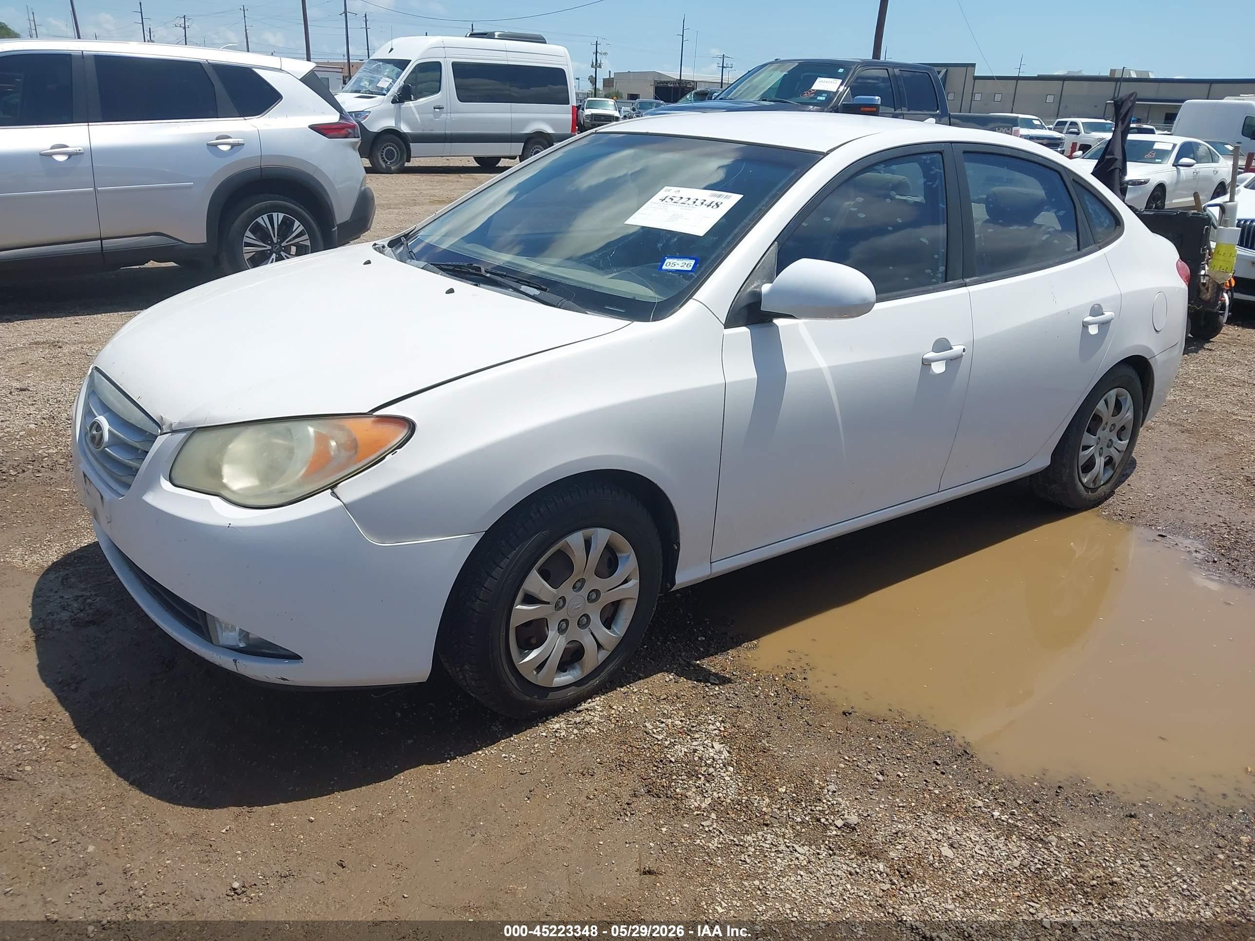 2010 Hyundai Elantra Gls Белый vin: KMHDU4ADXAU198641