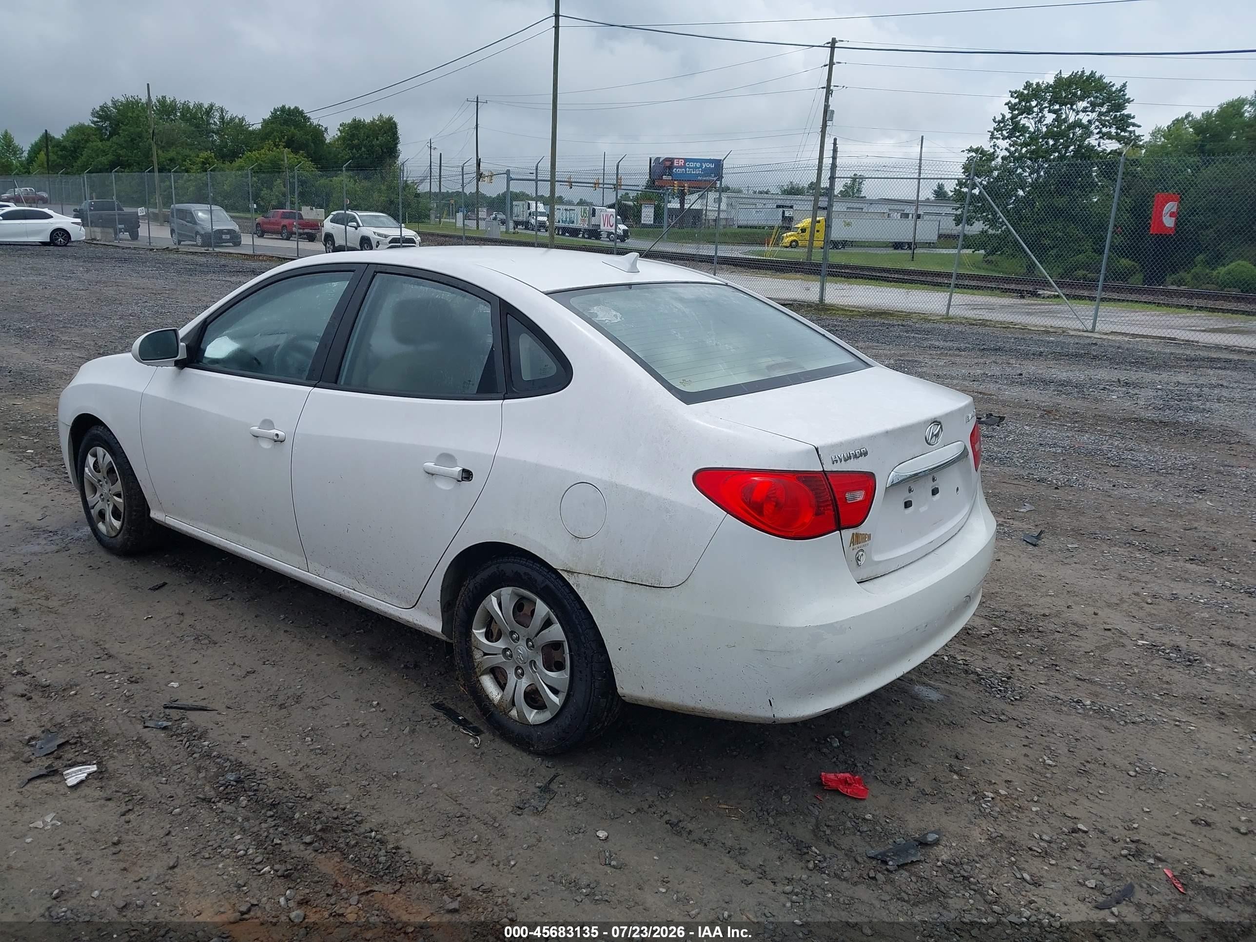 2010 Hyundai Elantra Gls Белый vin: KMHDU4ADXAU851467