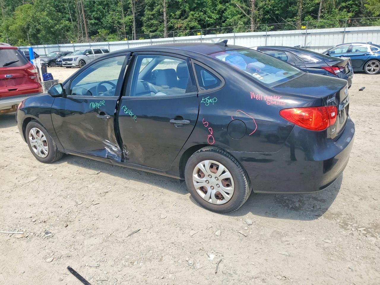 2010 Hyundai Elantra Gls Black vin: KMHDU4ADXAU865594