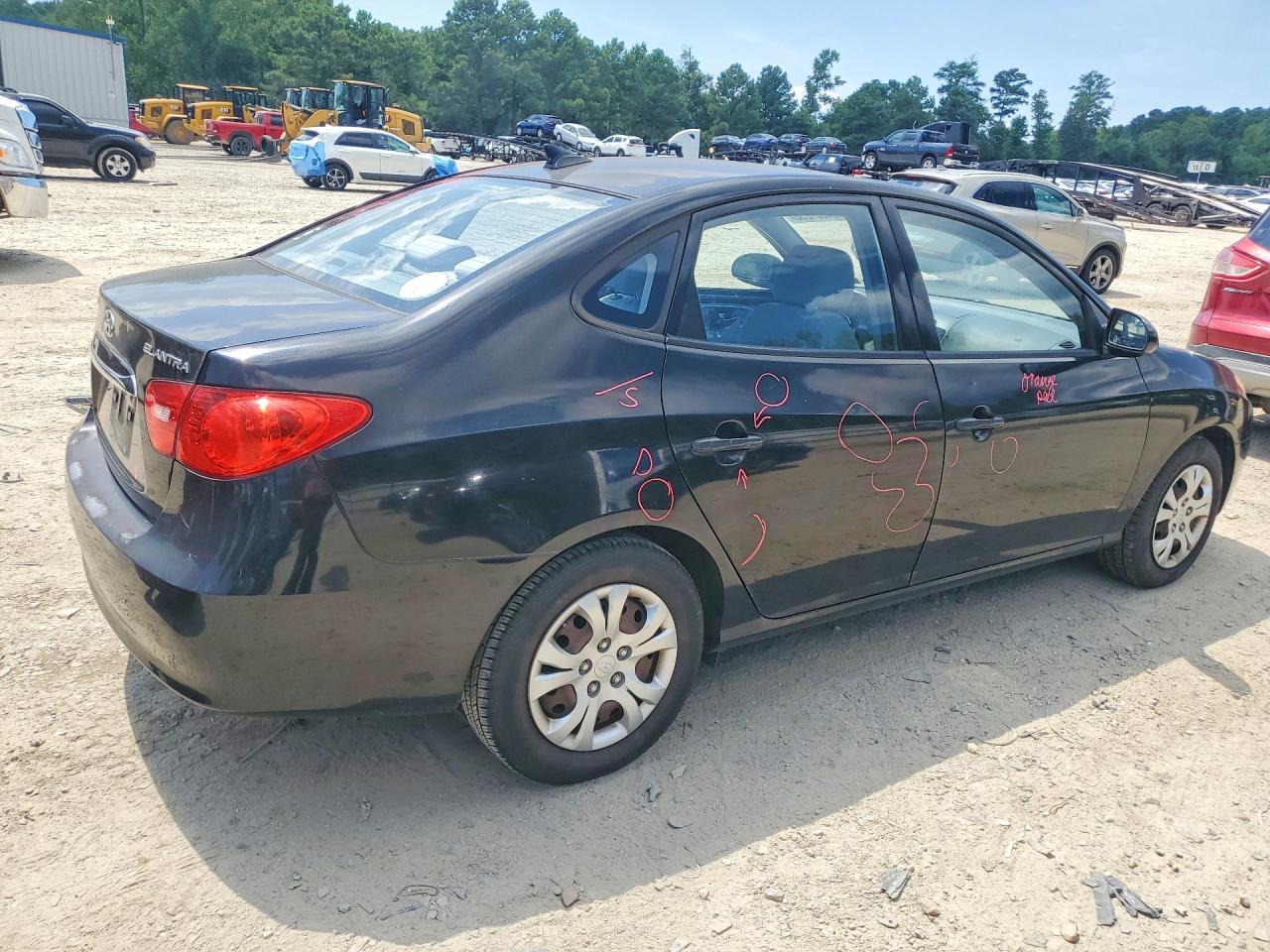 2010 Hyundai Elantra Gls Black vin: KMHDU4ADXAU865594