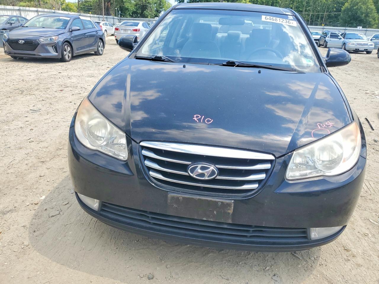 2010 Hyundai Elantra Gls Black vin: KMHDU4ADXAU865594