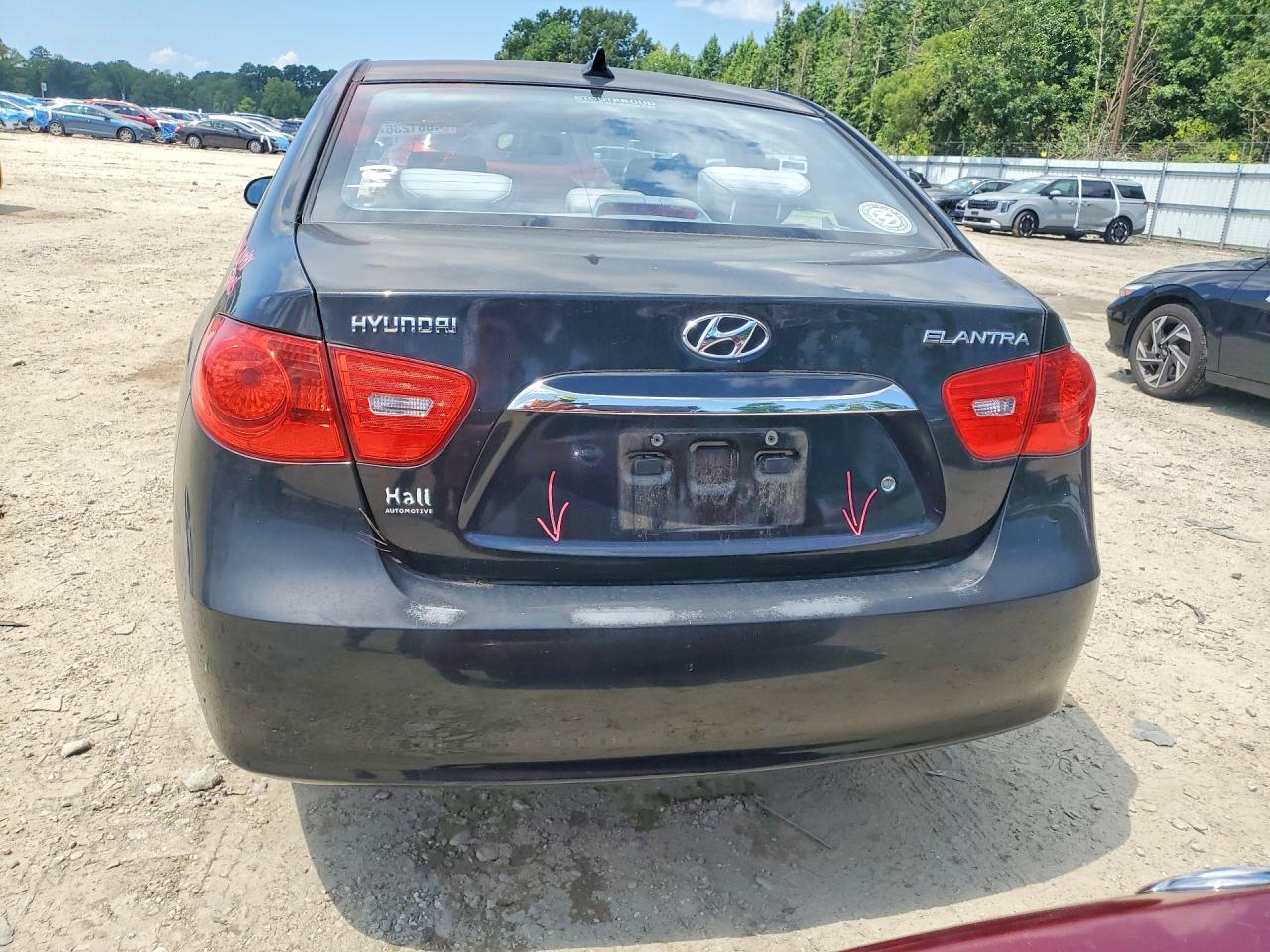 2010 Hyundai Elantra Gls Black vin: KMHDU4ADXAU865594