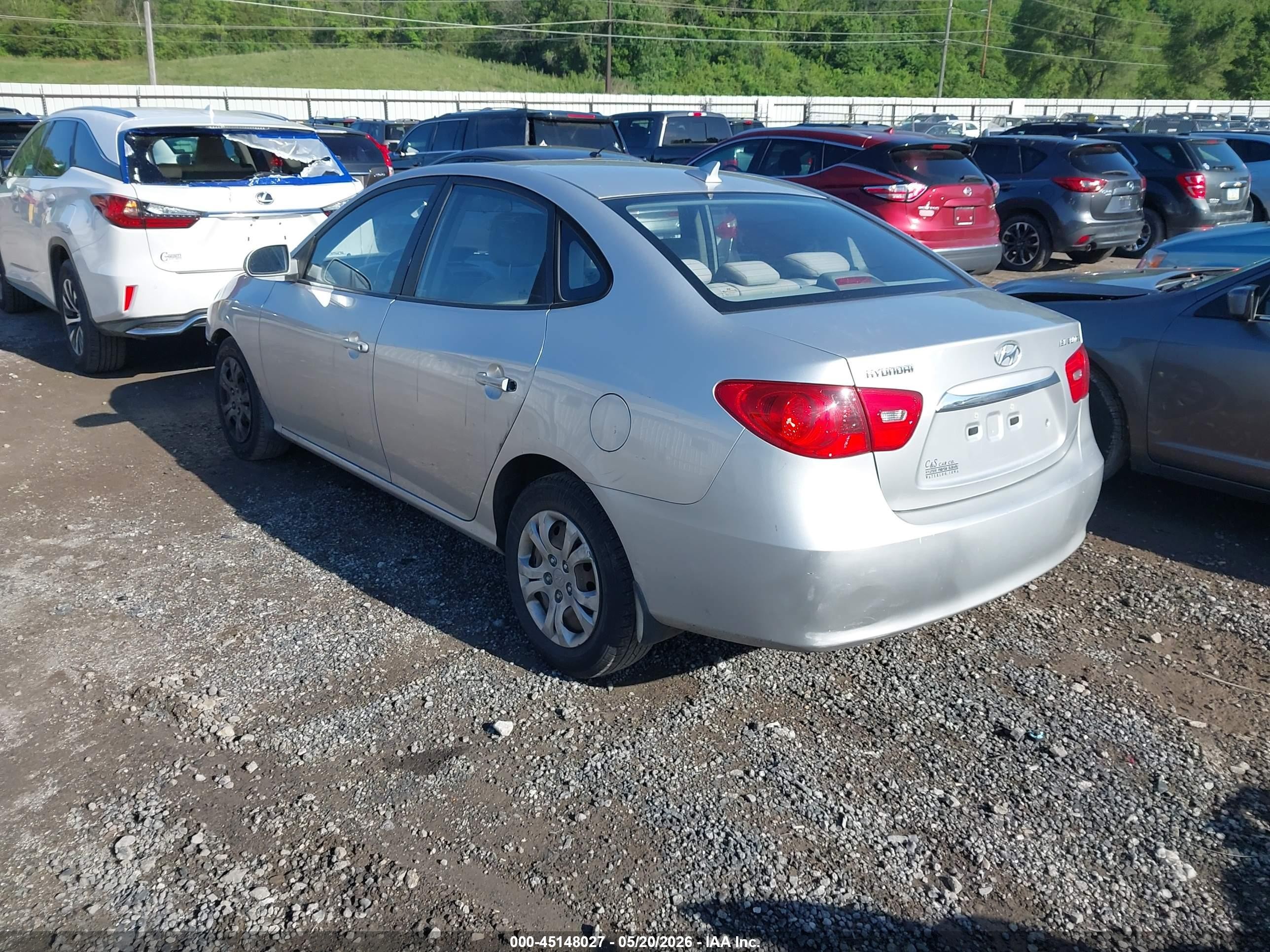 2010 Hyundai Elantra Gls Silver vin: KMHDU4ADXAU878149
