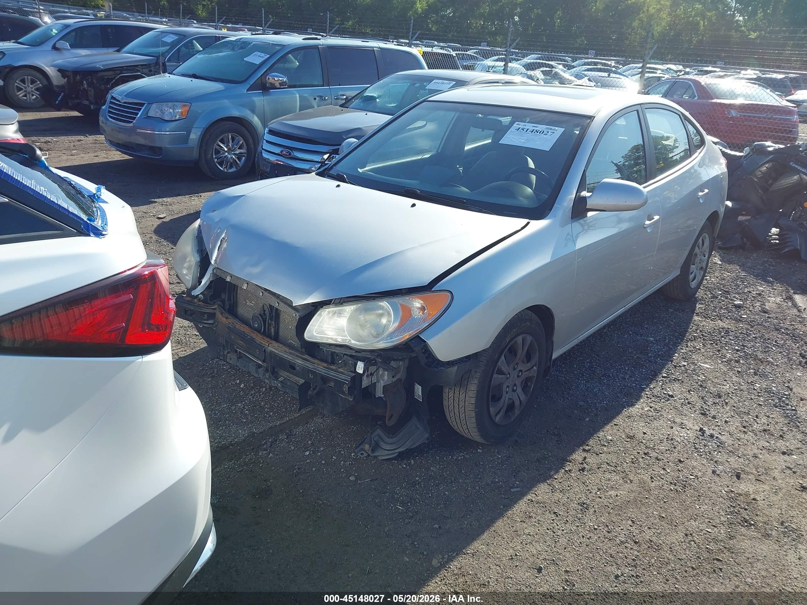 2010 Hyundai Elantra Gls Silver vin: KMHDU4ADXAU878149