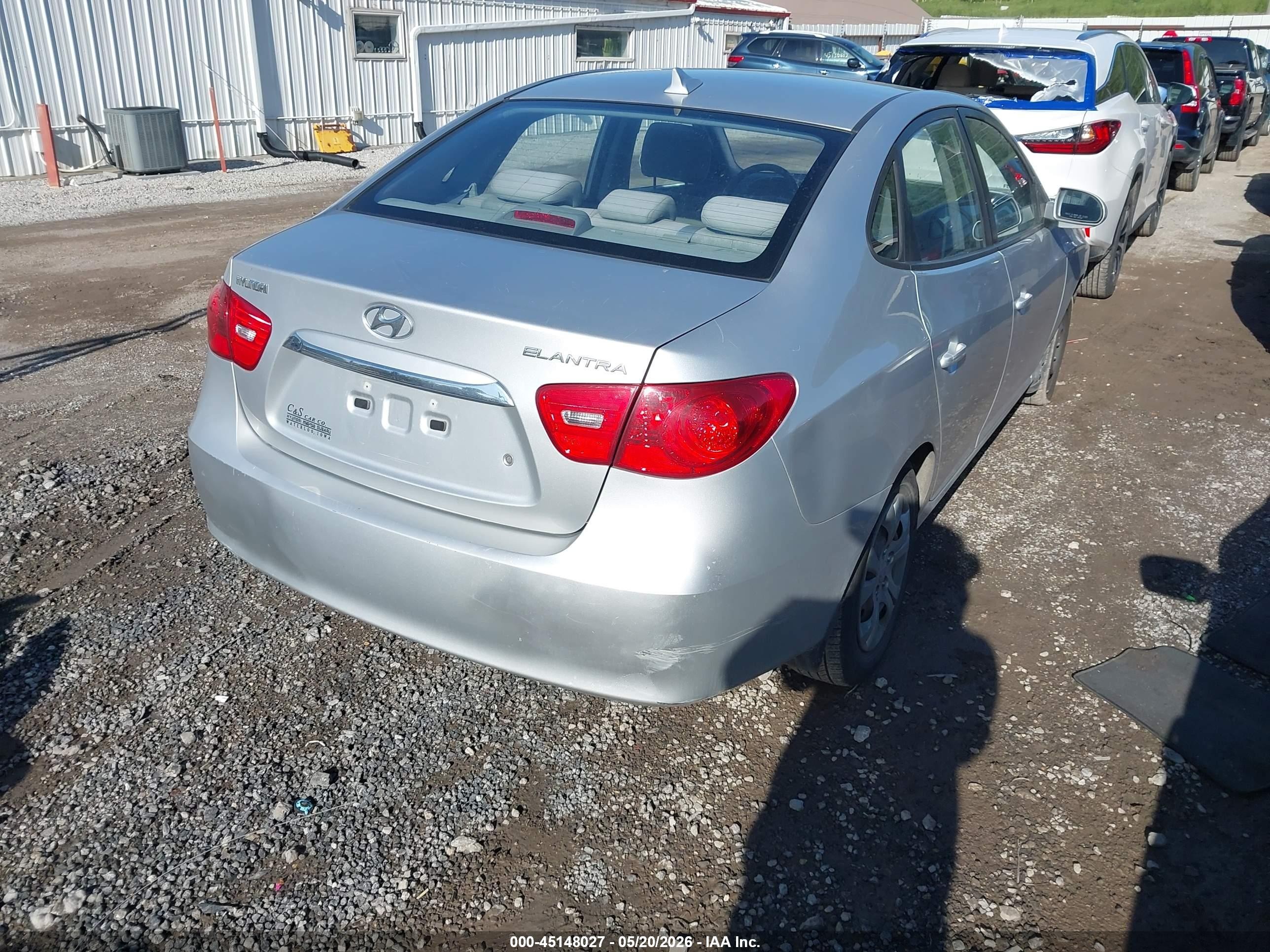 2010 Hyundai Elantra Gls Silver vin: KMHDU4ADXAU878149