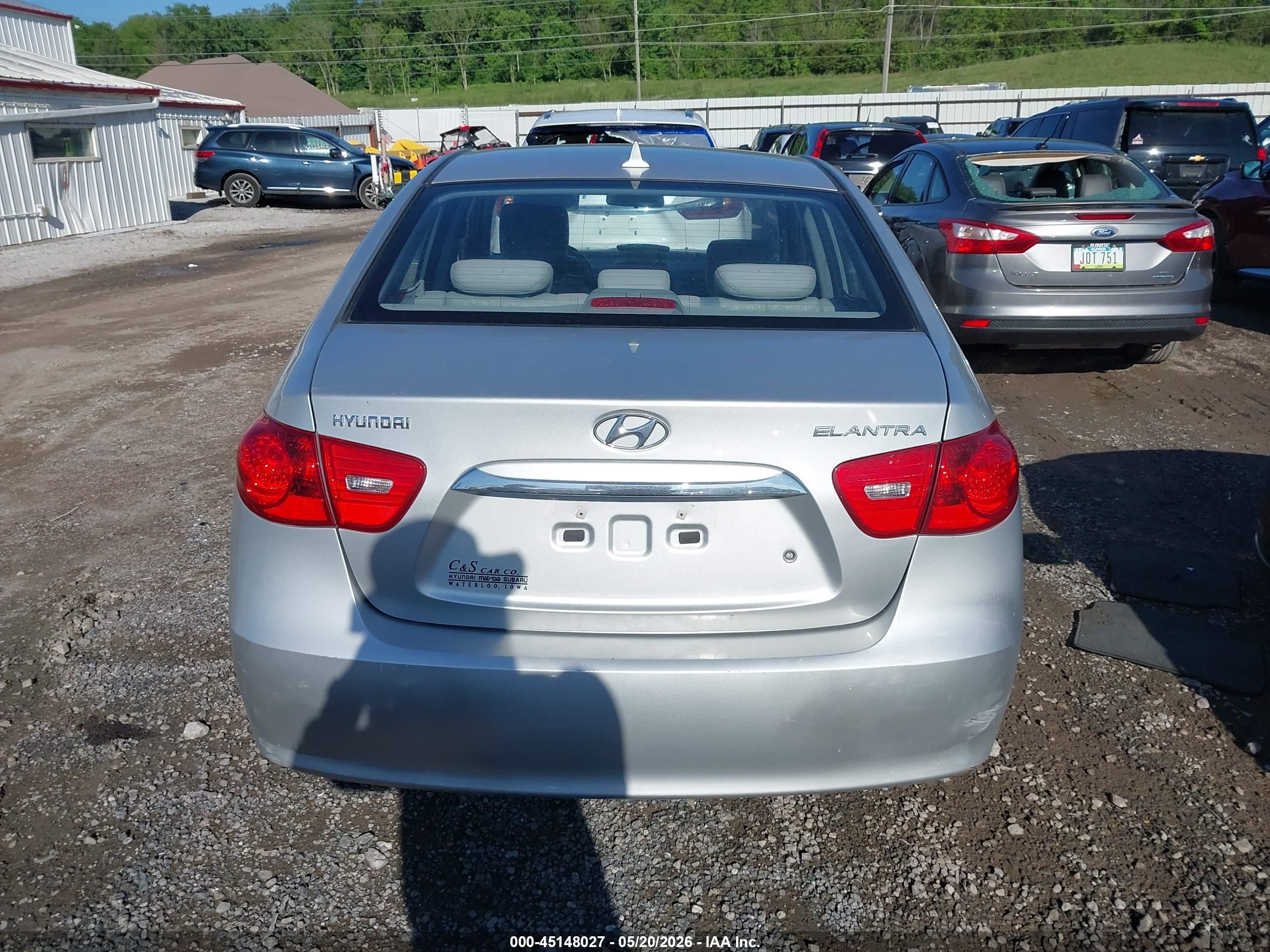 2010 Hyundai Elantra Gls Silver vin: KMHDU4ADXAU878149