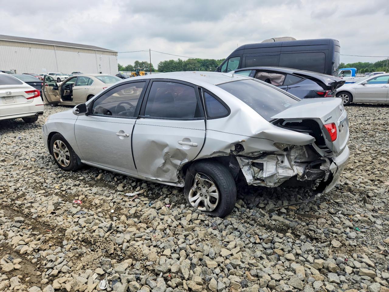 2010 Hyundai Elantra Blue/gls/se Silver vin: KMHDU4ADXAU894786