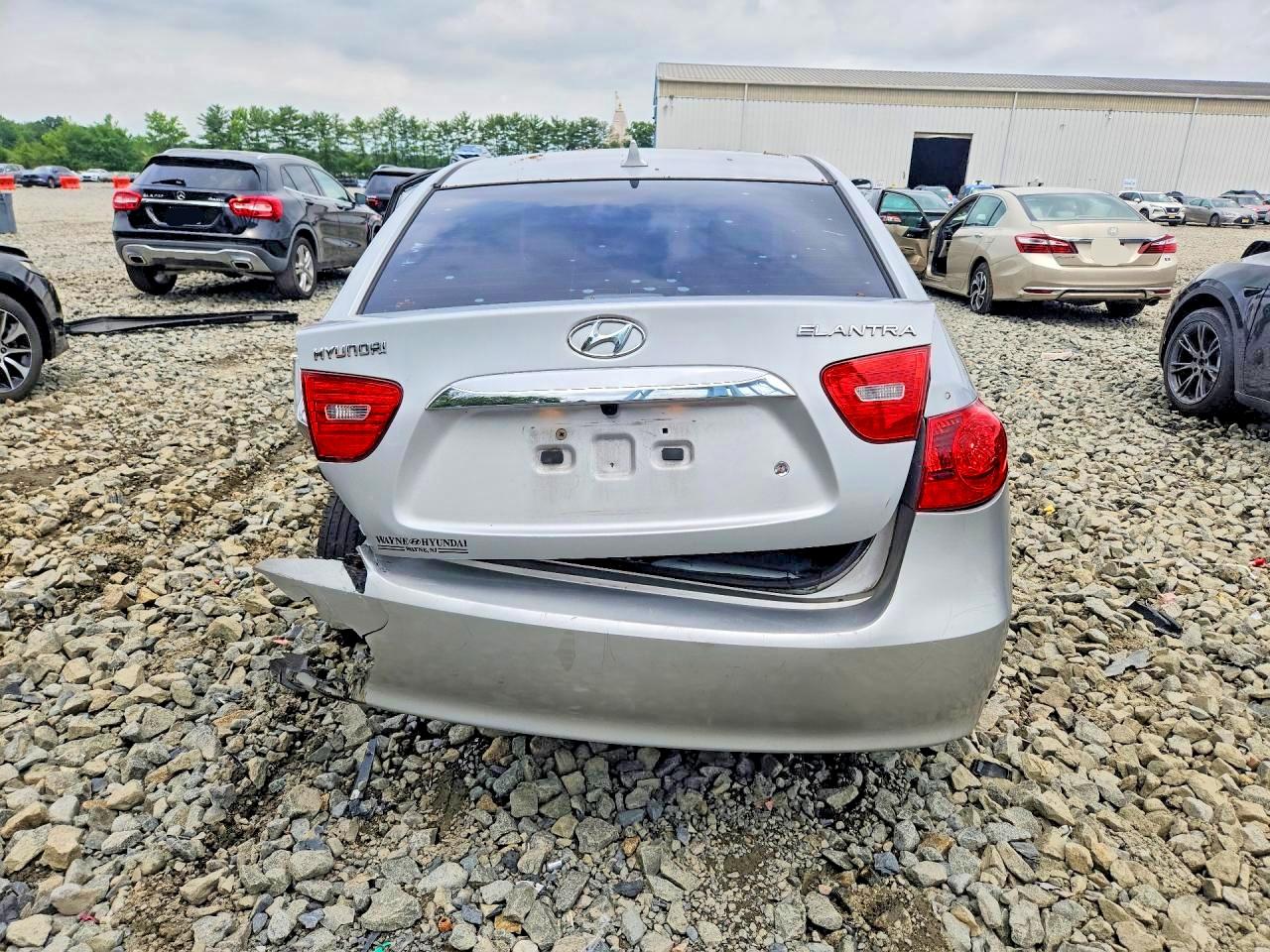 2010 Hyundai Elantra Blue/gls/se Silver vin: KMHDU4ADXAU894786