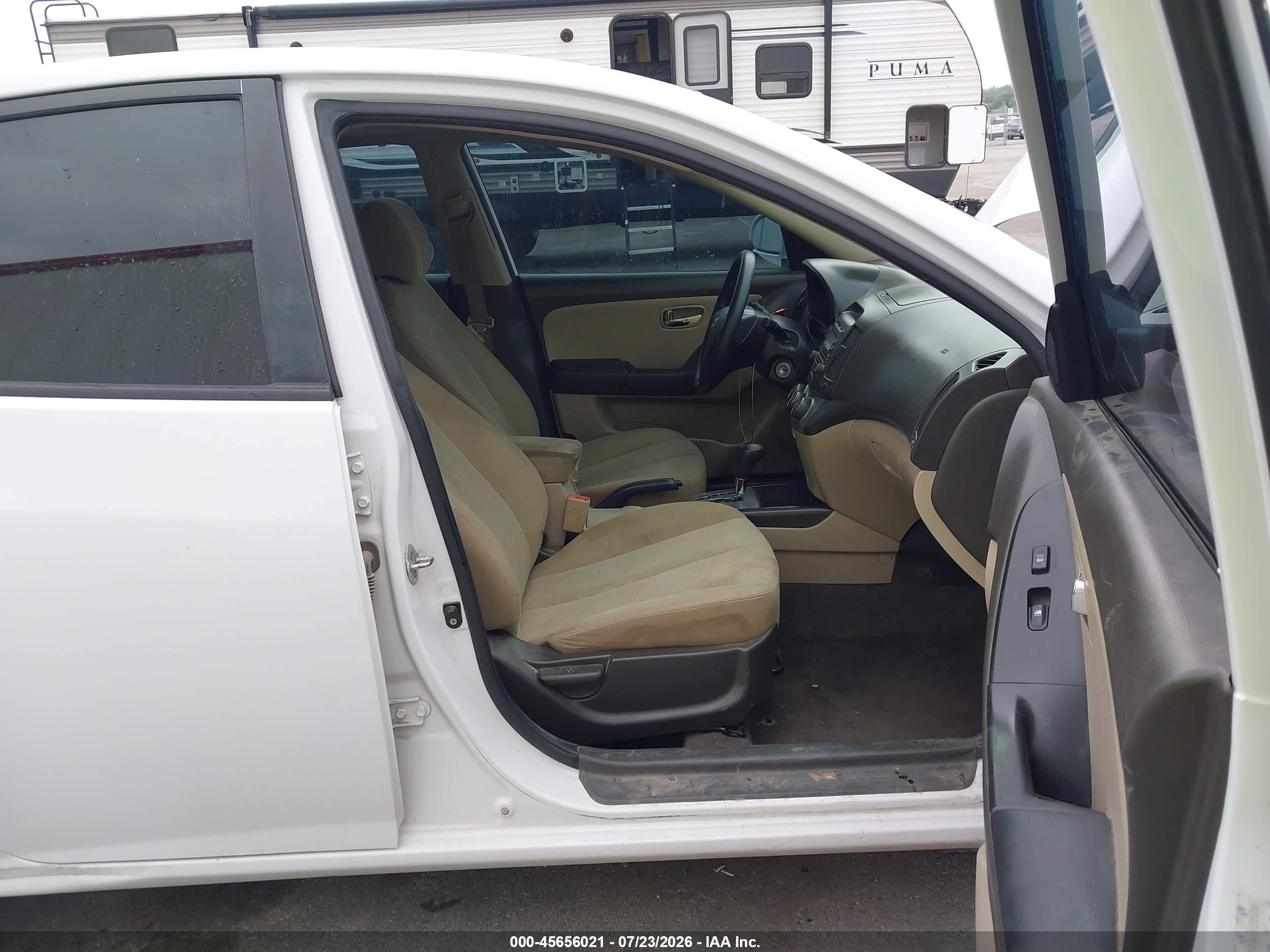 2010 Hyundai Elantra Gls White vin: KMHDU4ADXAU920500