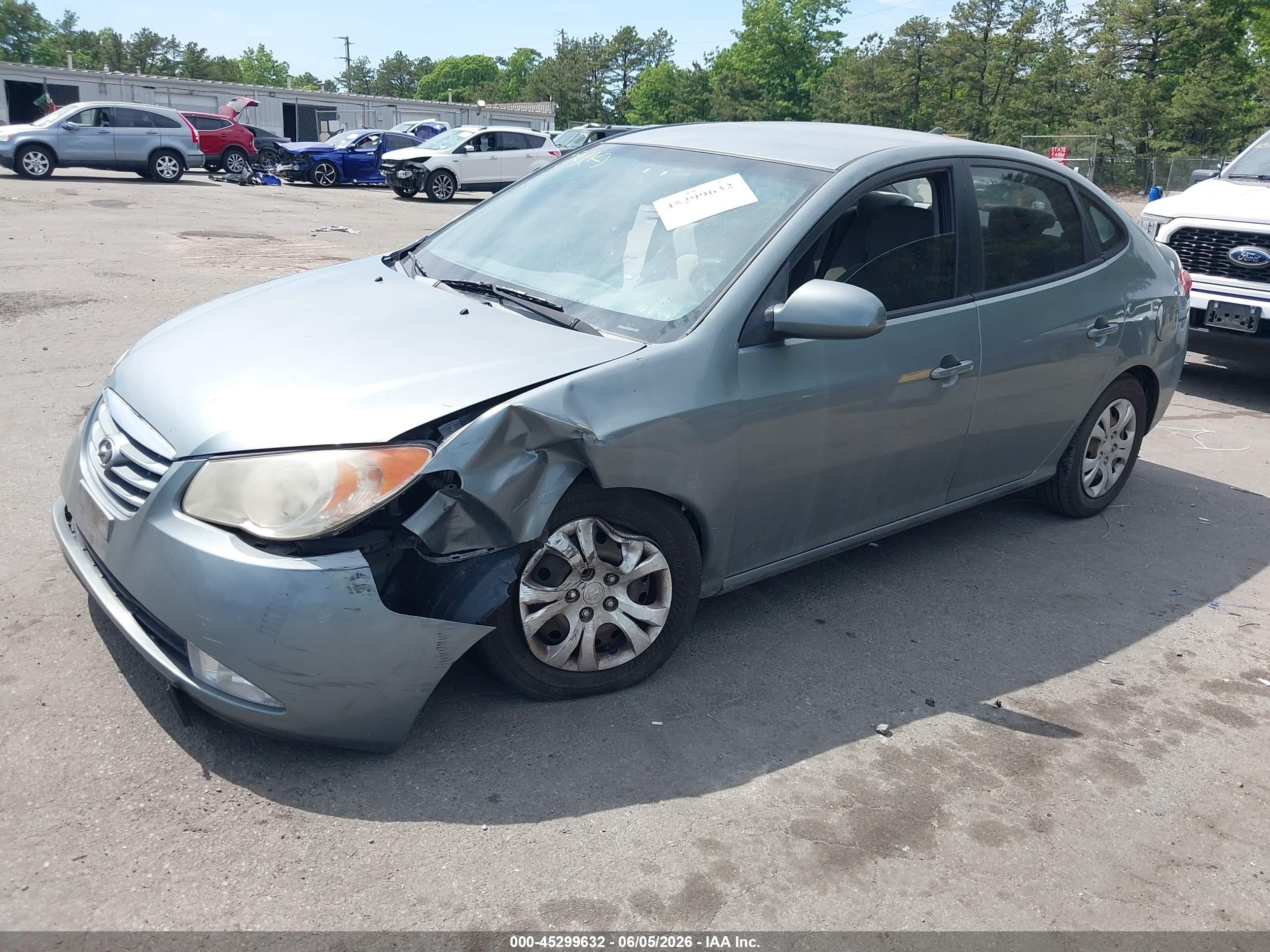 2010 Hyundai Elantra Gls Gray vin: KMHDU4ADXAU934932