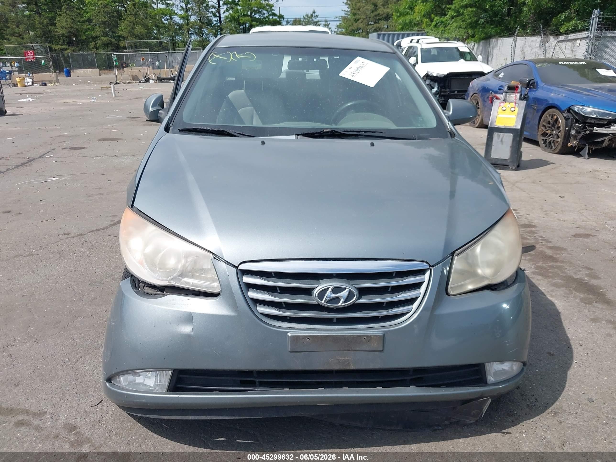 2010 Hyundai Elantra Gls Gray vin: KMHDU4ADXAU934932