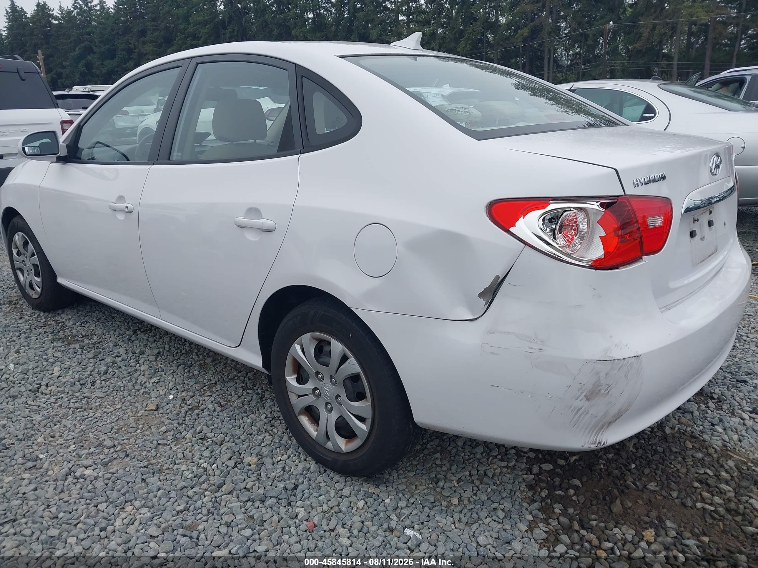 2010 Hyundai Elantra Gls White vin: KMHDU4ADXAU966182