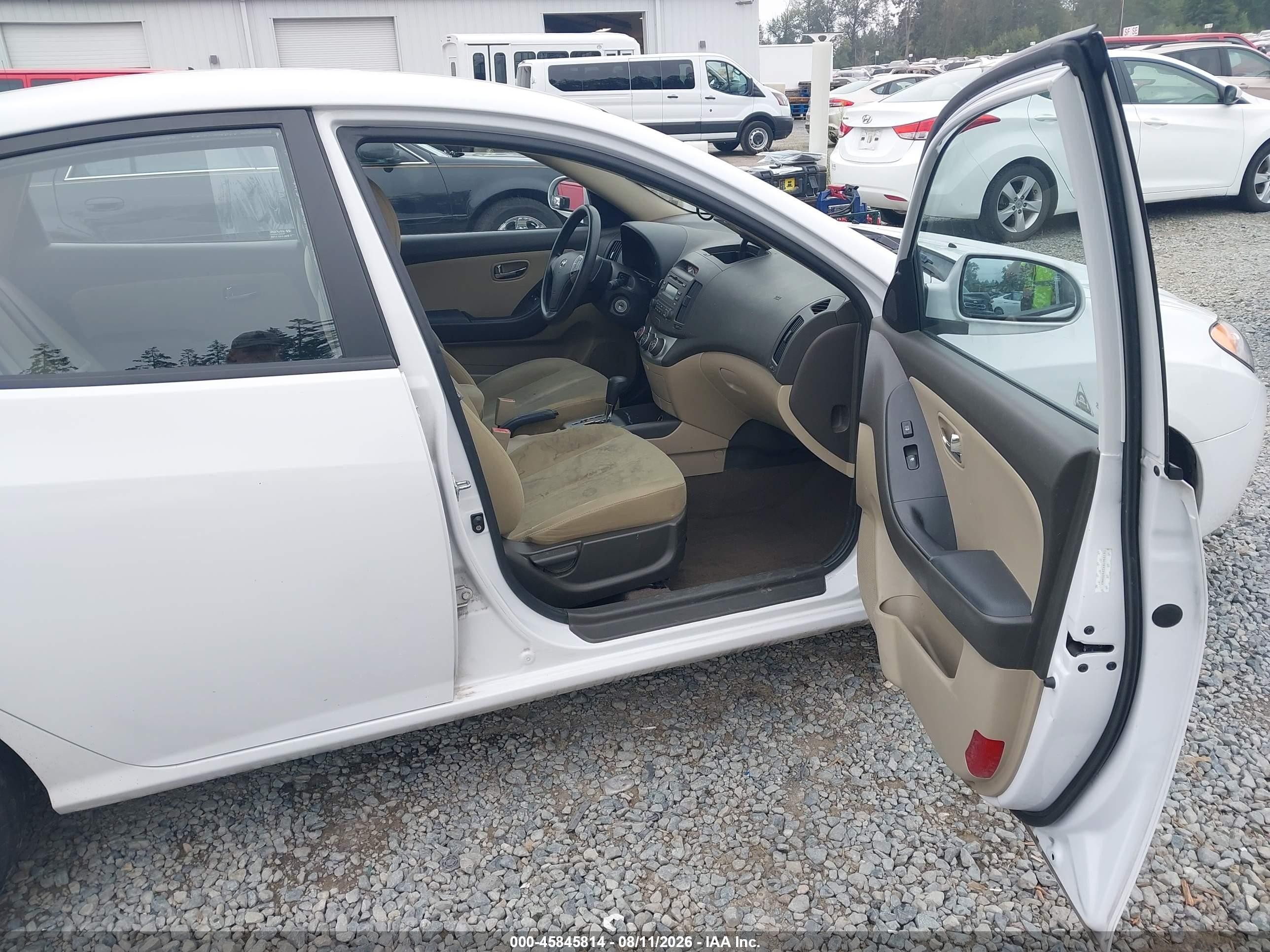 2010 Hyundai Elantra Gls White vin: KMHDU4ADXAU966182