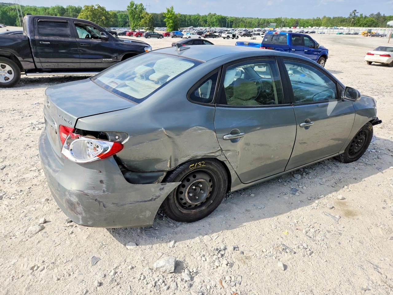 2010 Hyundai Elantra Gls Gray vin: KMHDU4ADXAU981460