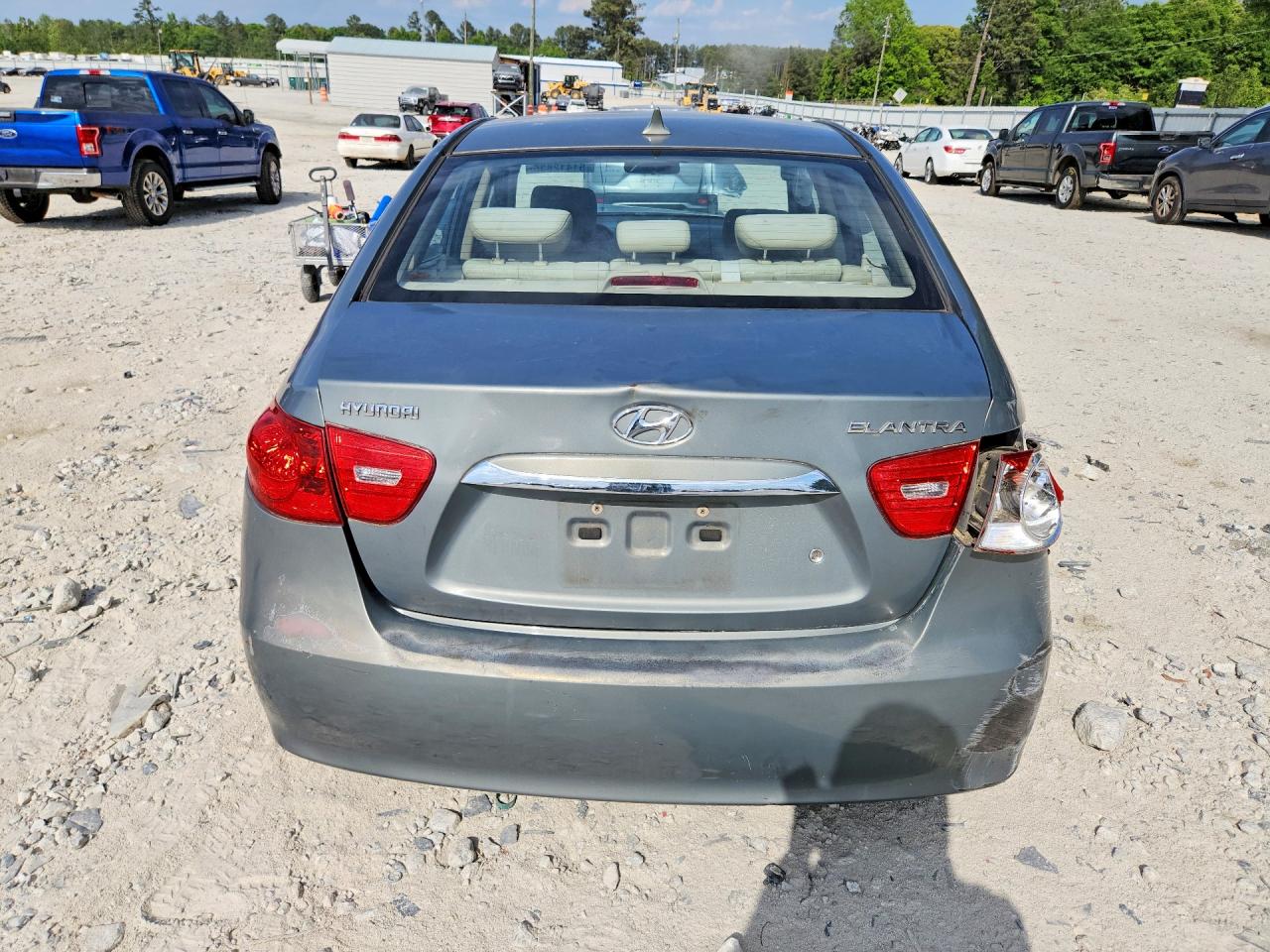 2010 Hyundai Elantra Gls Gray vin: KMHDU4ADXAU981460