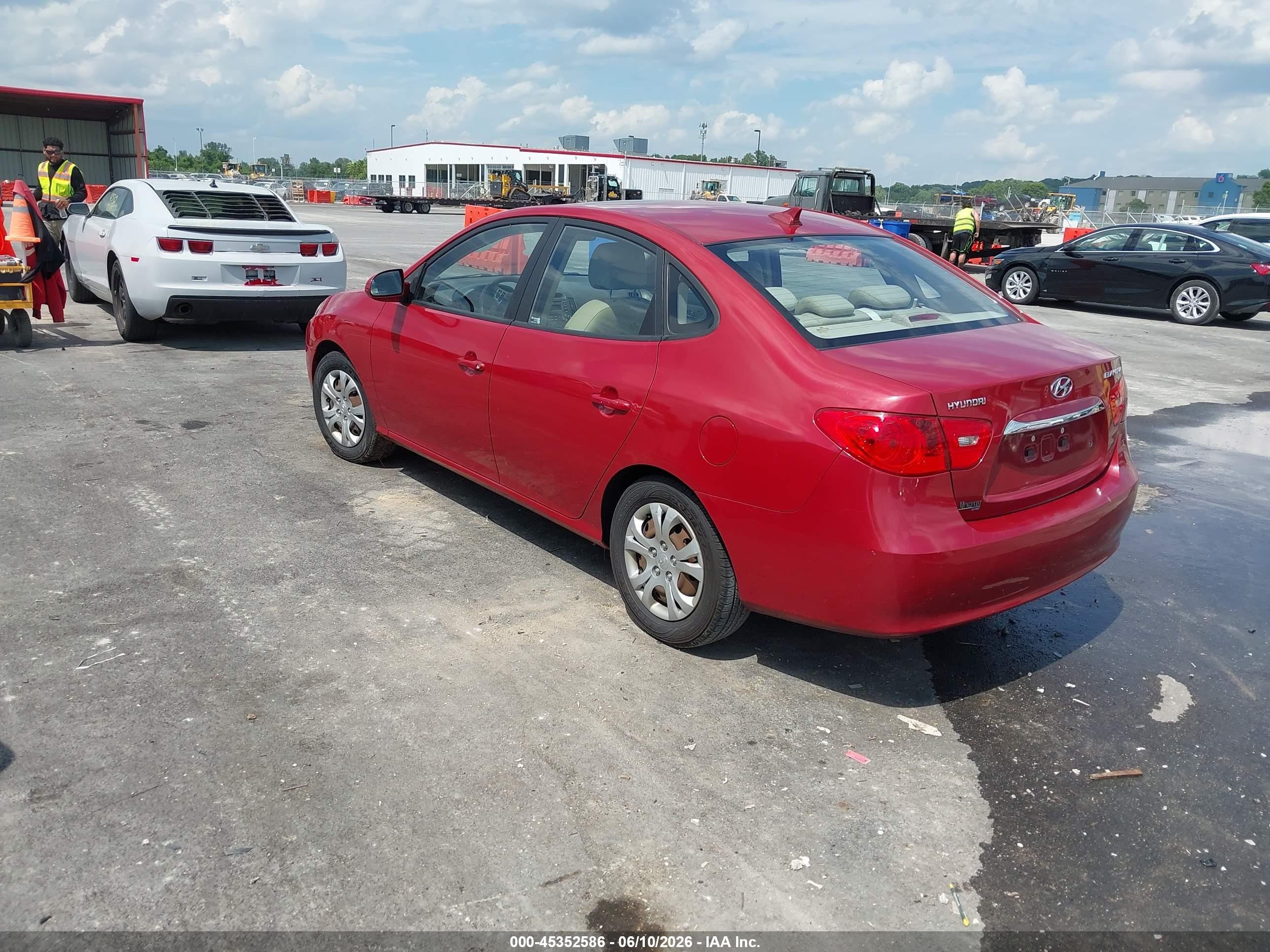 2010 Hyundai Elantra Gls Red vin: KMHDU4ADXAU984844