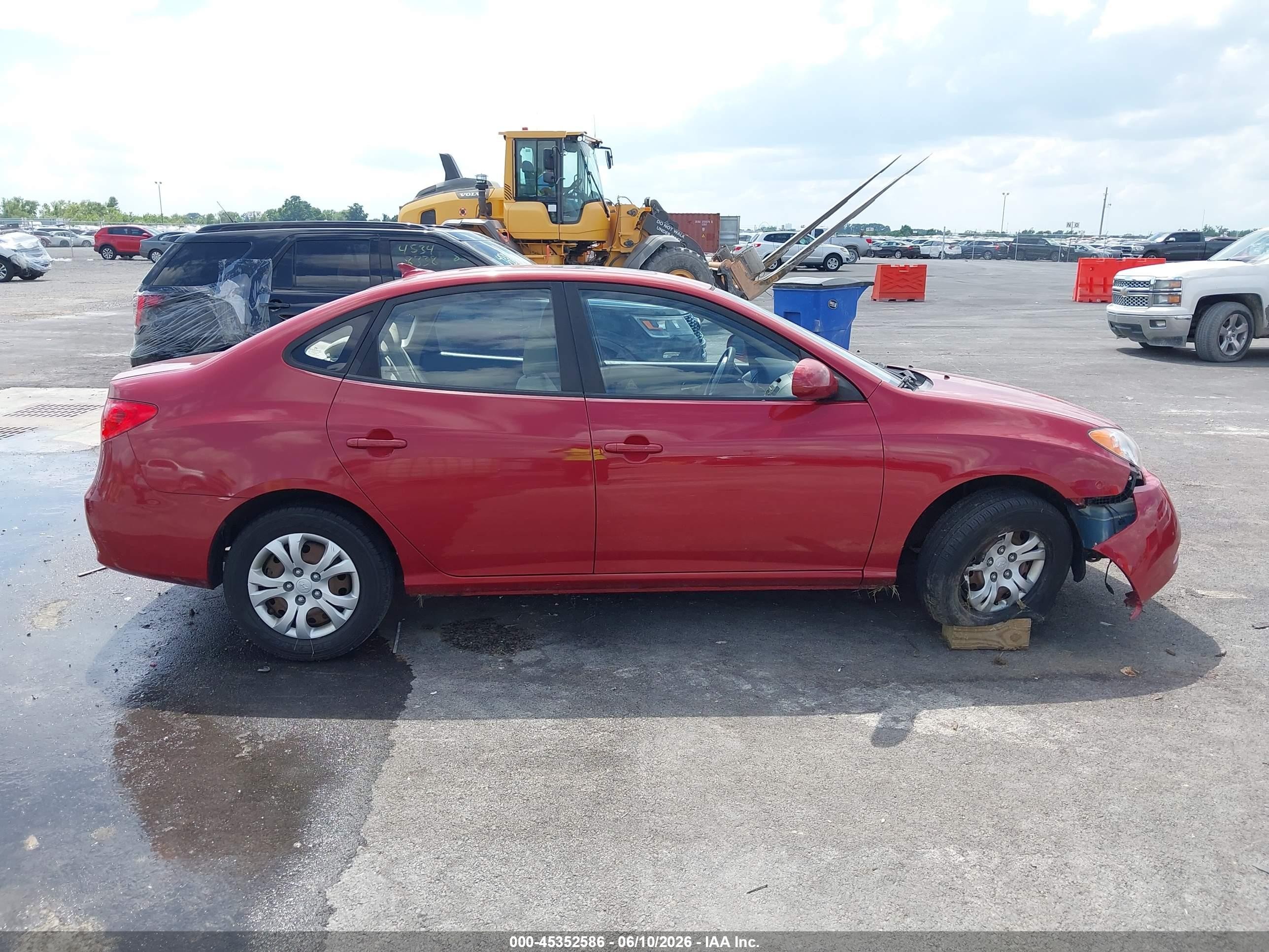 2010 Hyundai Elantra Gls Red vin: KMHDU4ADXAU984844