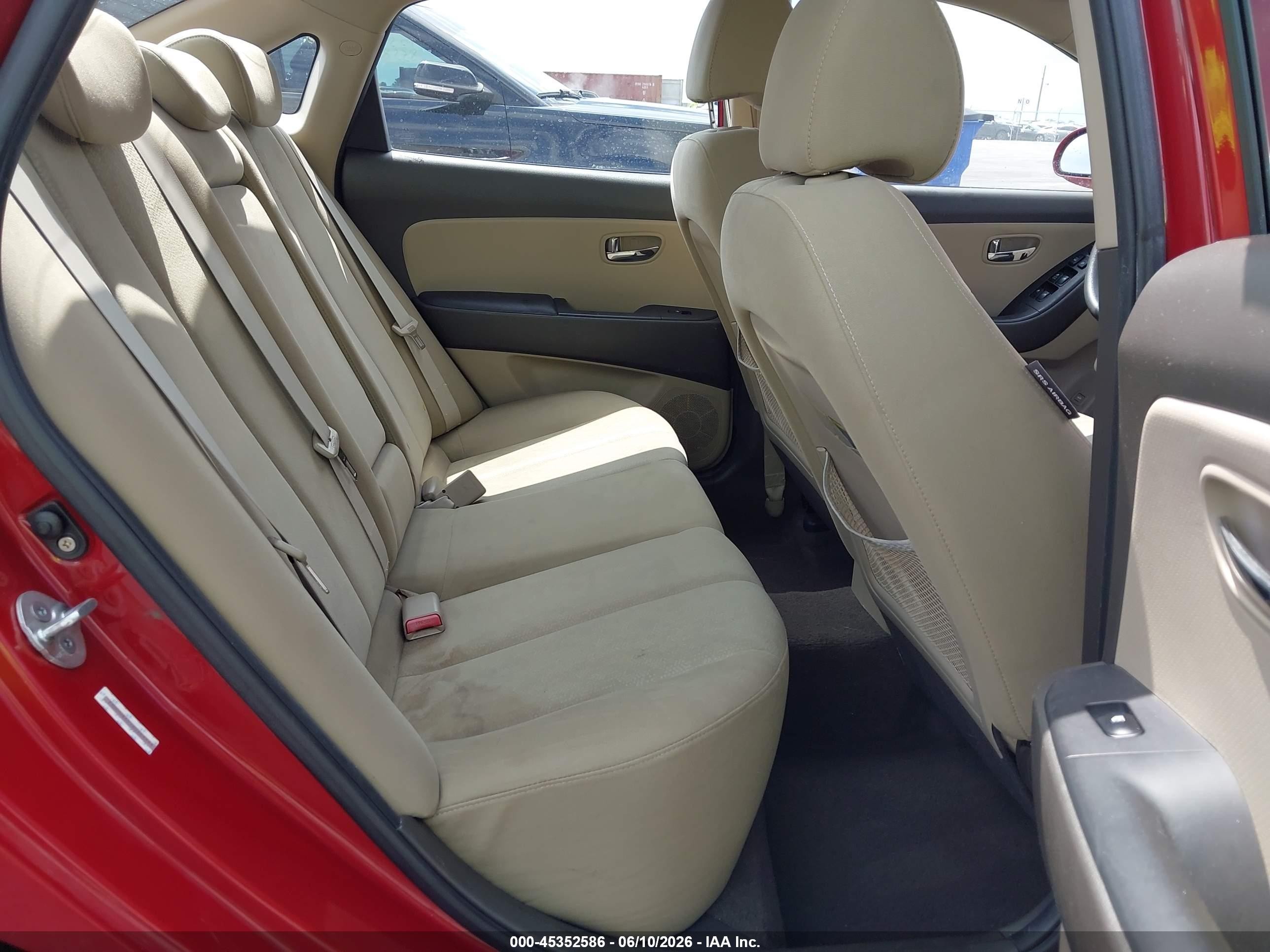 2010 Hyundai Elantra Gls Red vin: KMHDU4ADXAU984844
