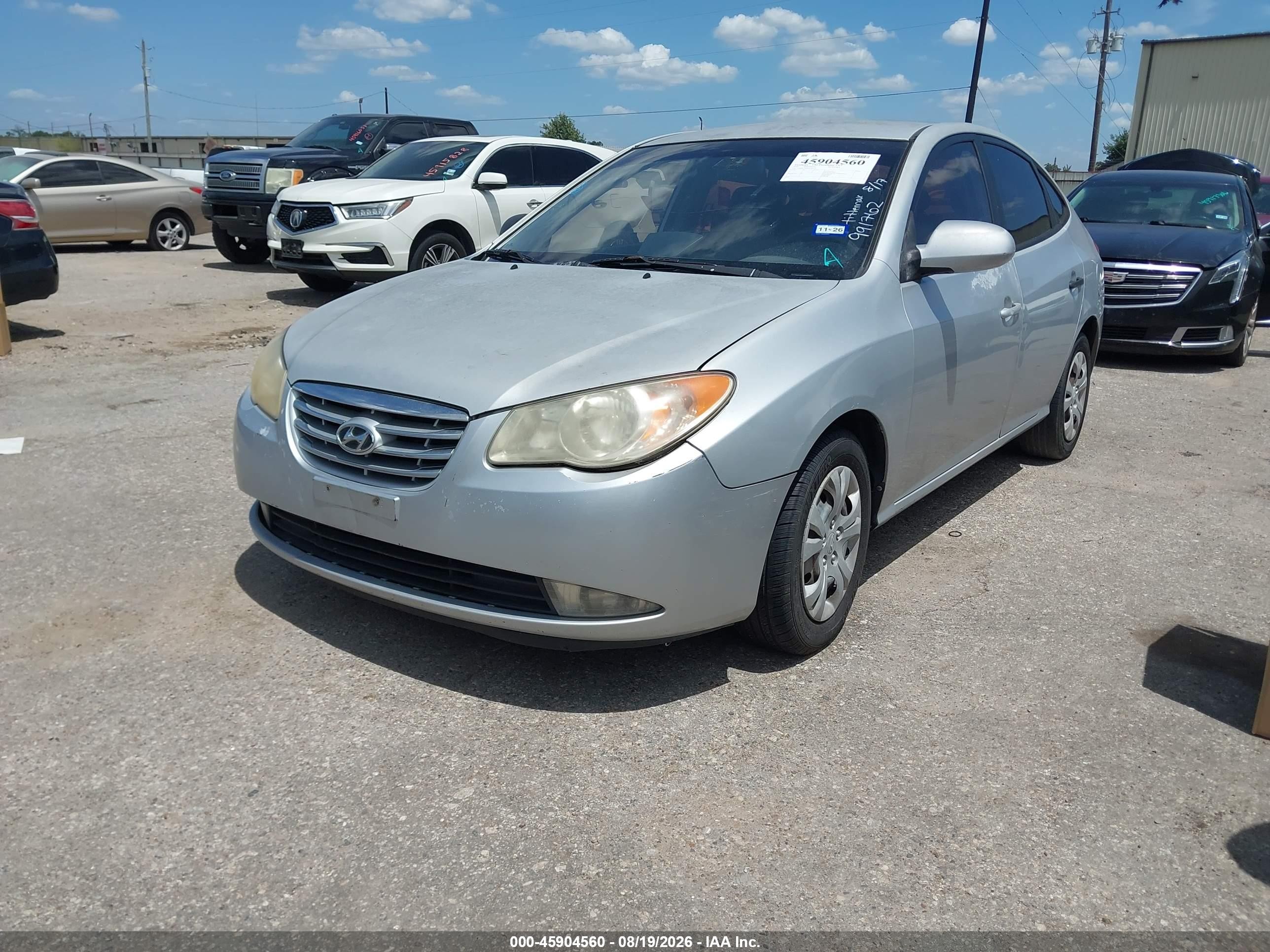 2010 Hyundai Elantra Gls Серебряный vin: KMHDU4ADXAU991762