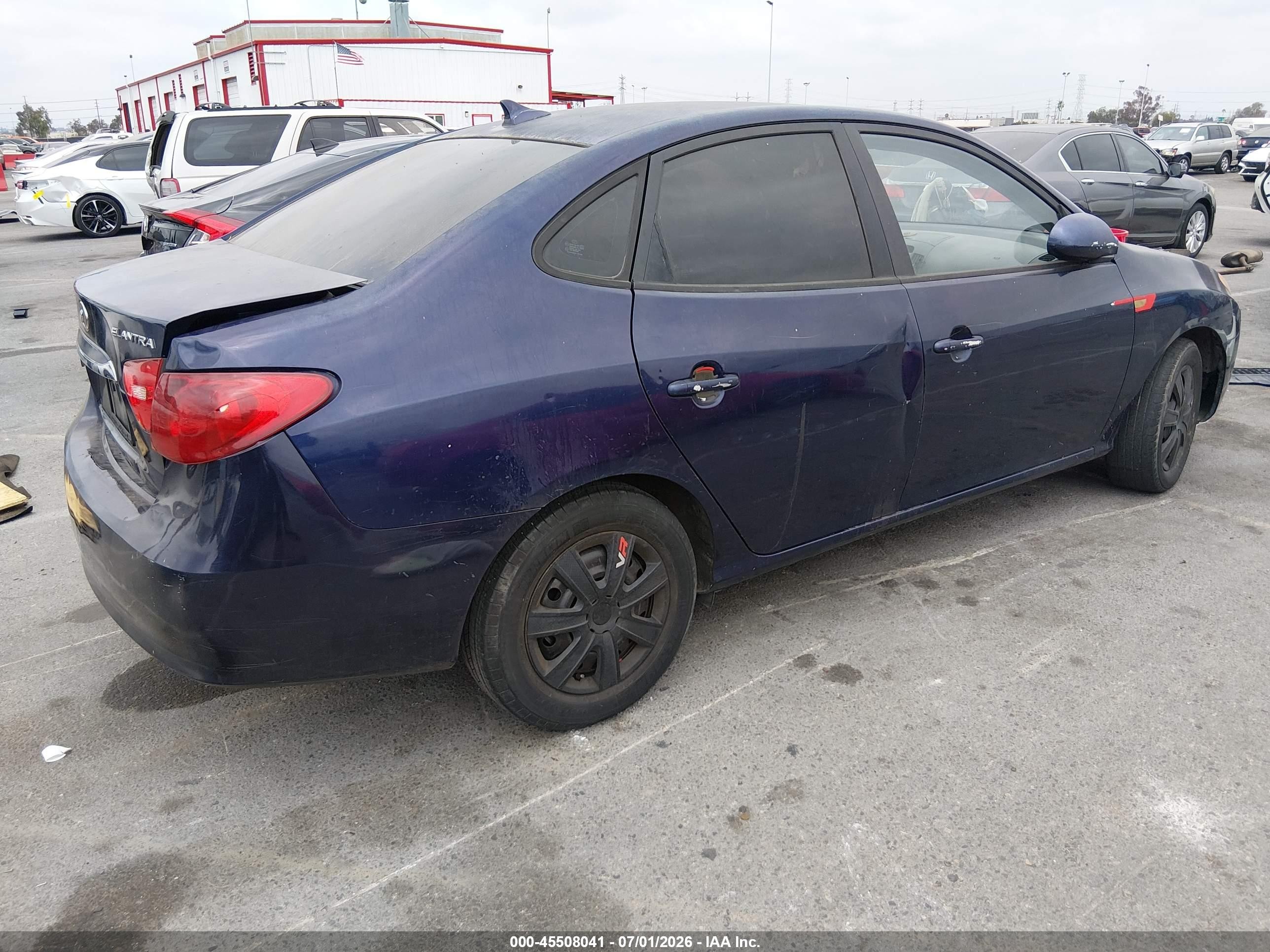 2010 Hyundai Elantra Gls Dark Blue vin: KMHDU4ADXAU991888