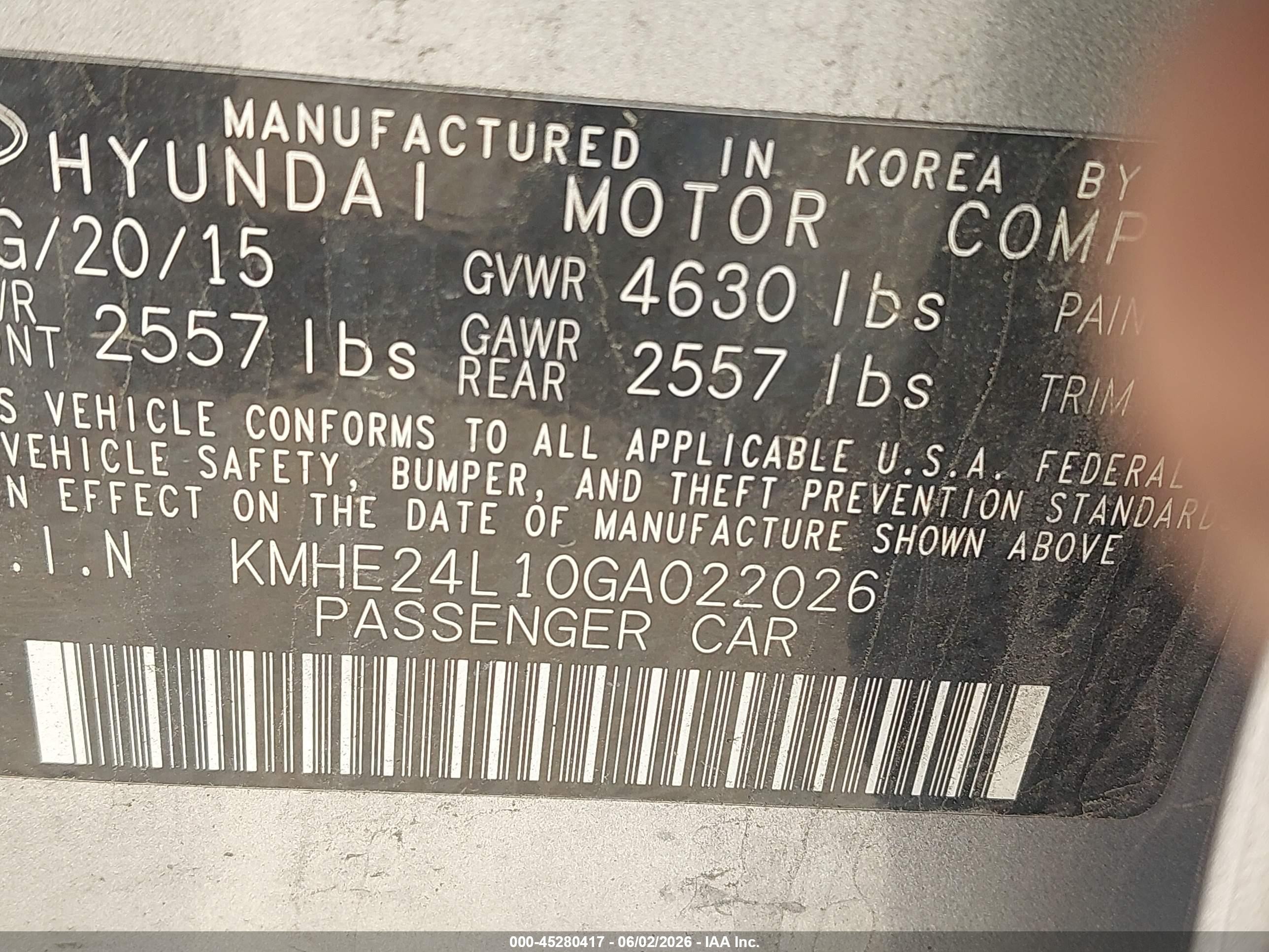2016 Hyundai Sonata Hybrid Se Silver vin: KMHE24L10GA022026