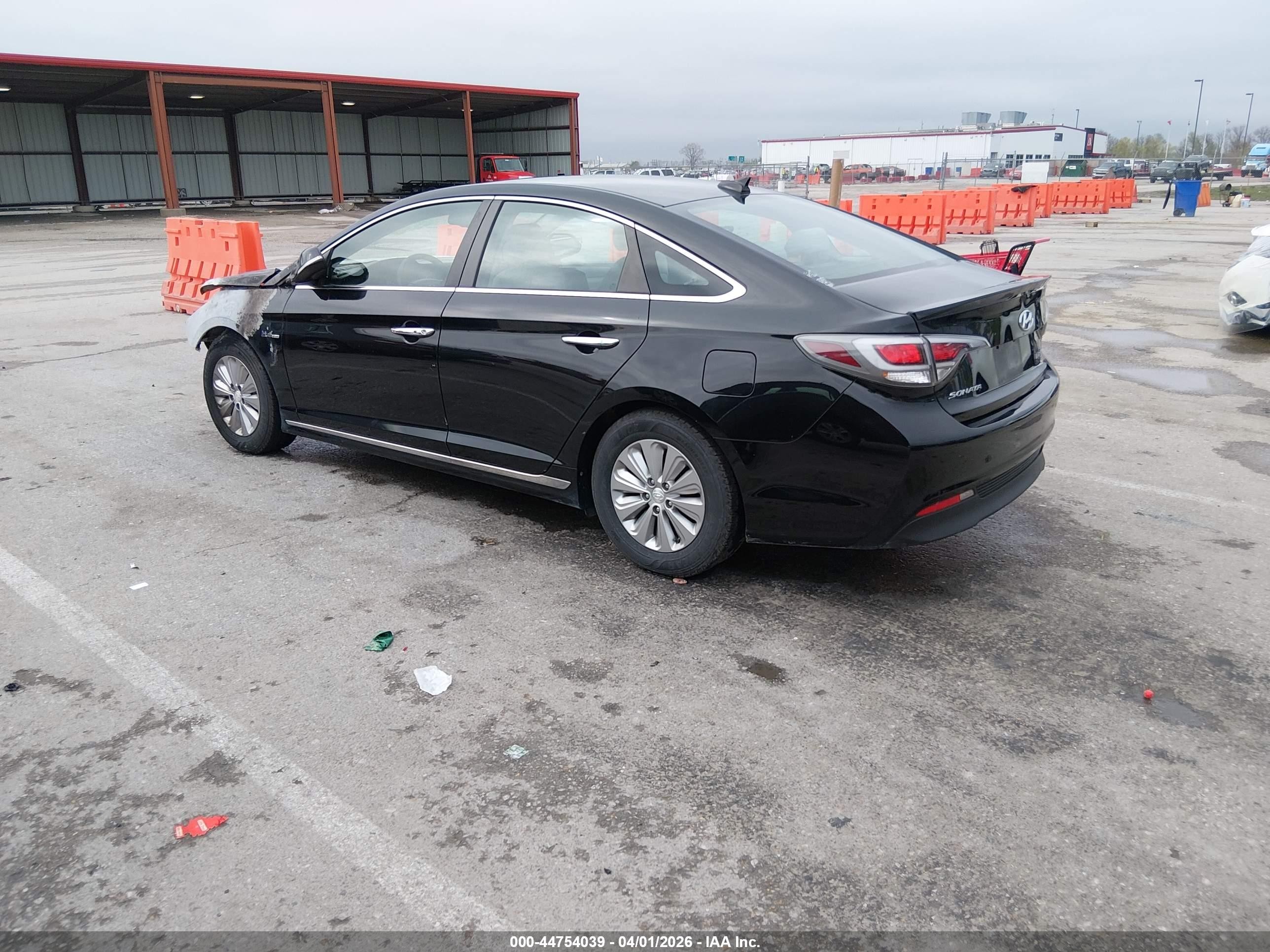2016 Hyundai Sonata Hybrid Se Black vin: KMHE24L11GA036422