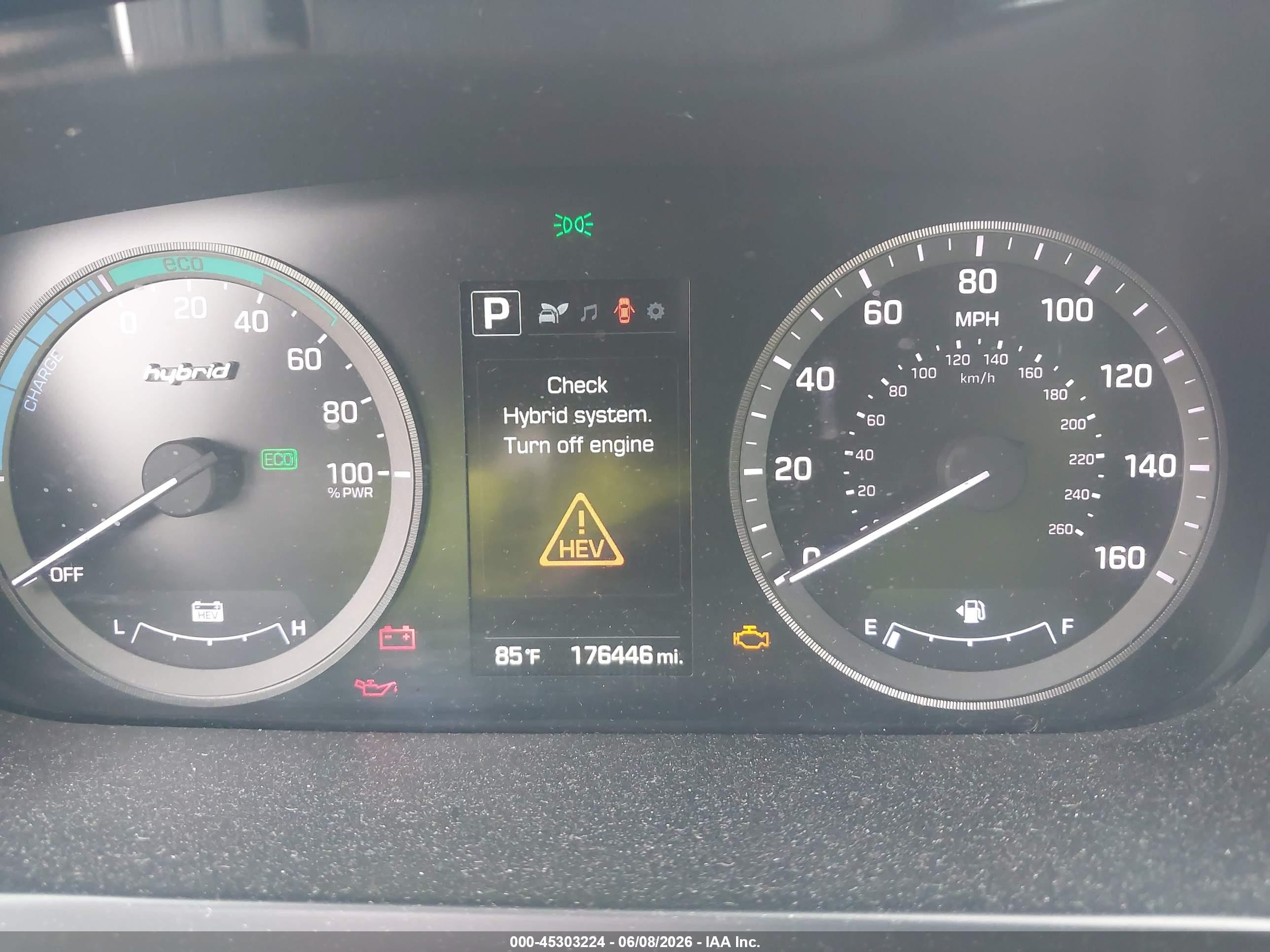 2016 Hyundai Sonata Hybrid Se Silver vin: KMHE24L12GA010976