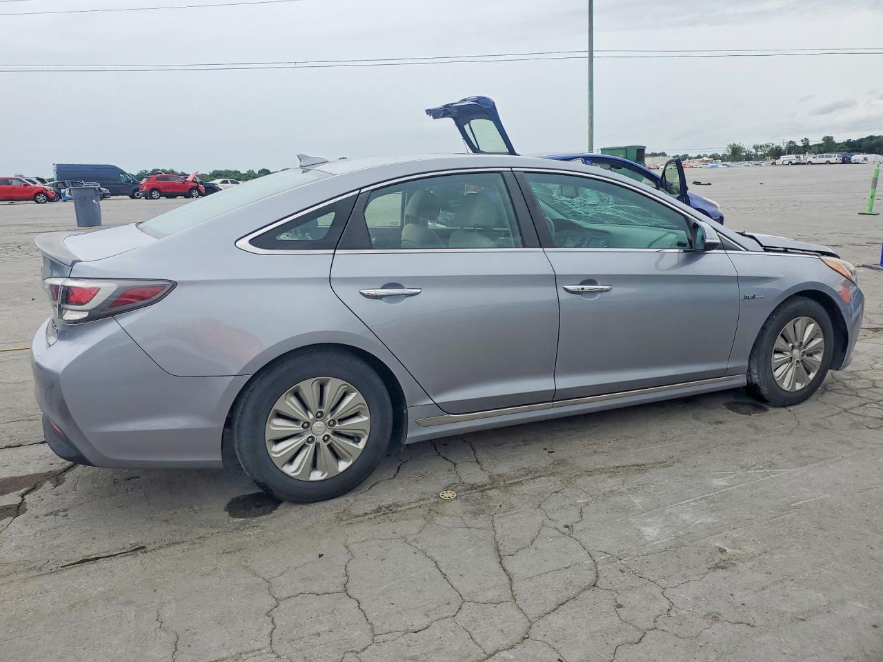 2016 Hyundai Sonata Hybrid Se Silver vin: KMHE24L14GA025494