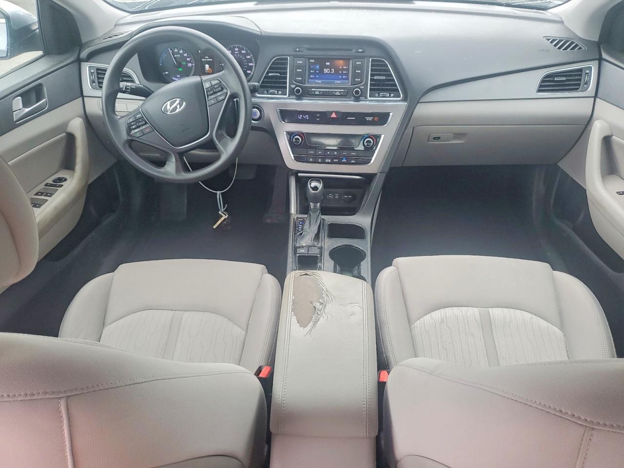 2016 Hyundai Sonata Hybrid Se Silver vin: KMHE24L14GA025494