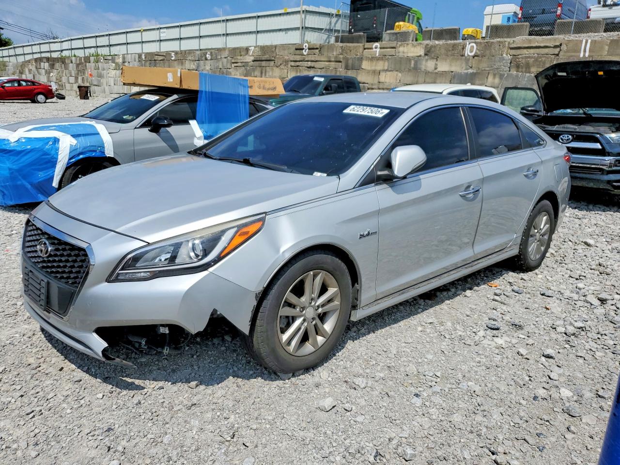 2016 Hyundai Sonata Hybrid Se Silver vin: KMHE24L15GA022247