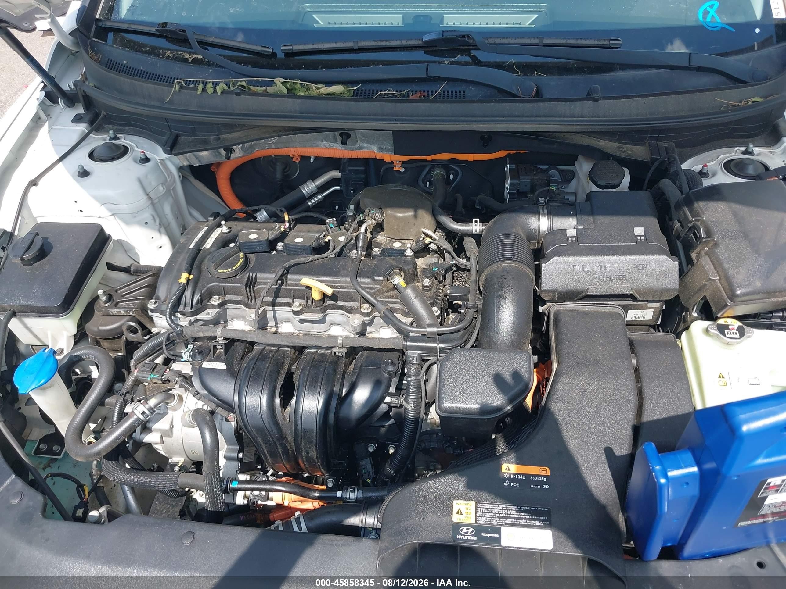 2019 Hyundai Sonata Hybrid Se White vin: KMHE24L32KA089513