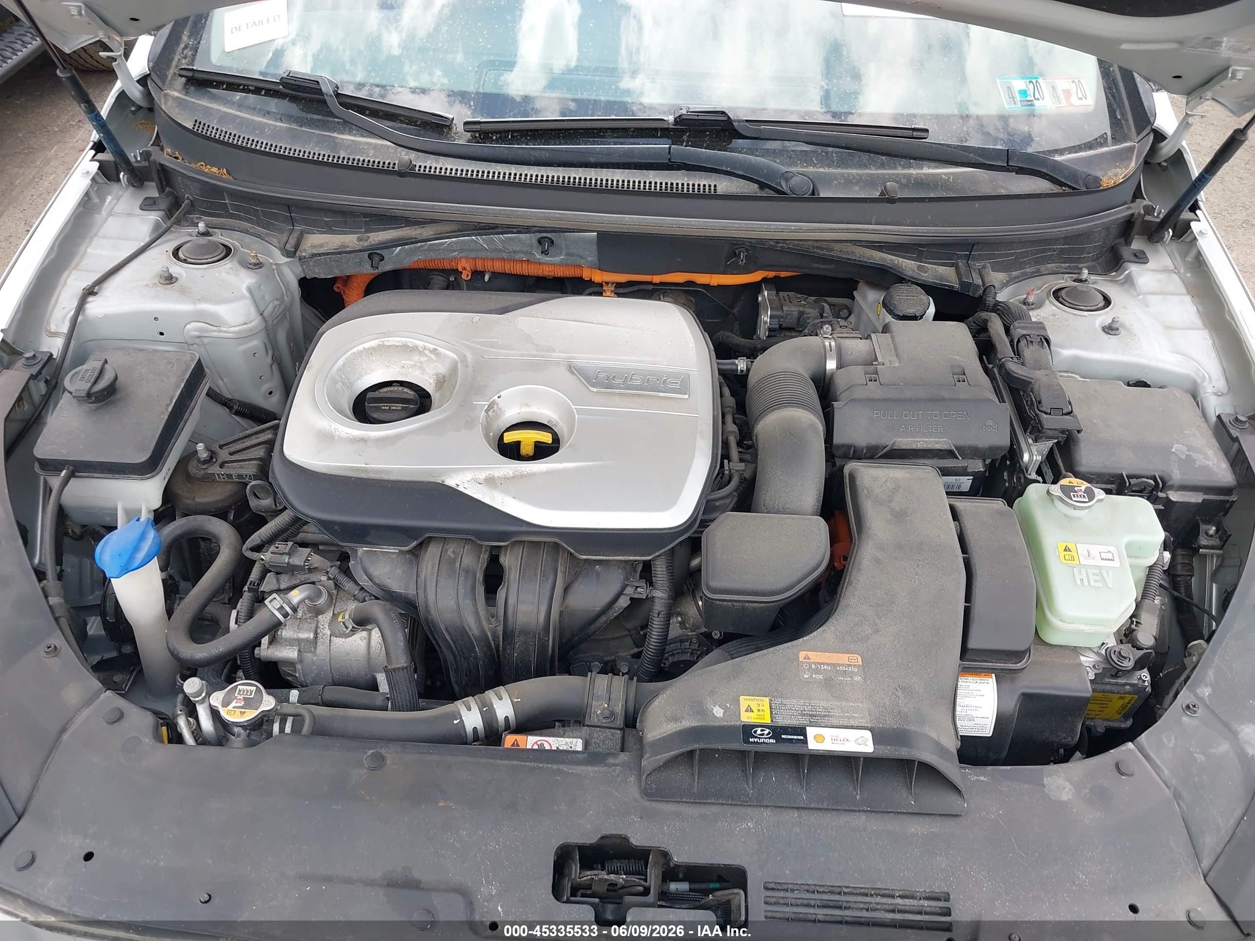 2019 Hyundai Sonata Hybrid Se Gray vin: KMHE24L34KA091196