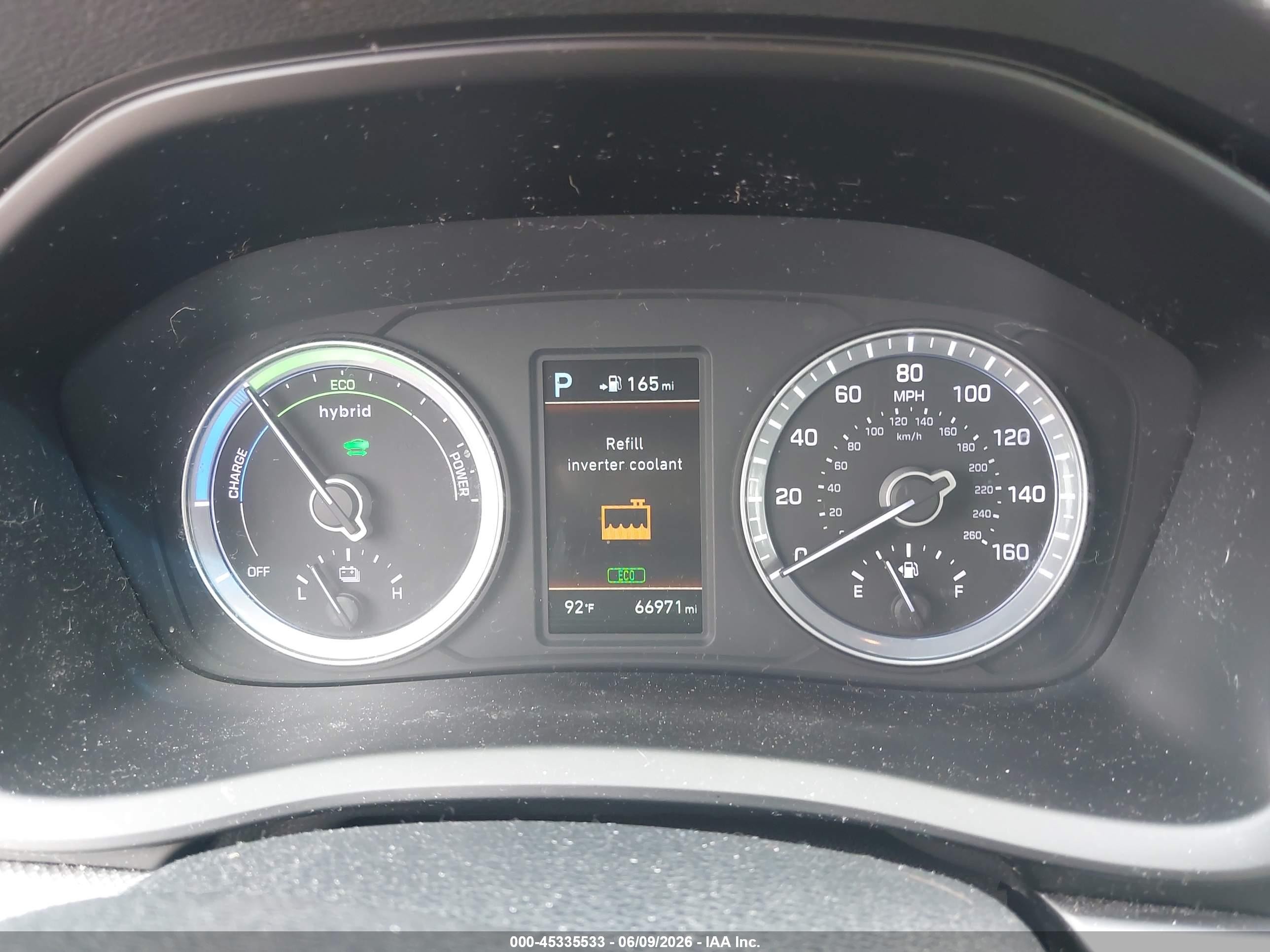 2019 Hyundai Sonata Hybrid Se Gray vin: KMHE24L34KA091196