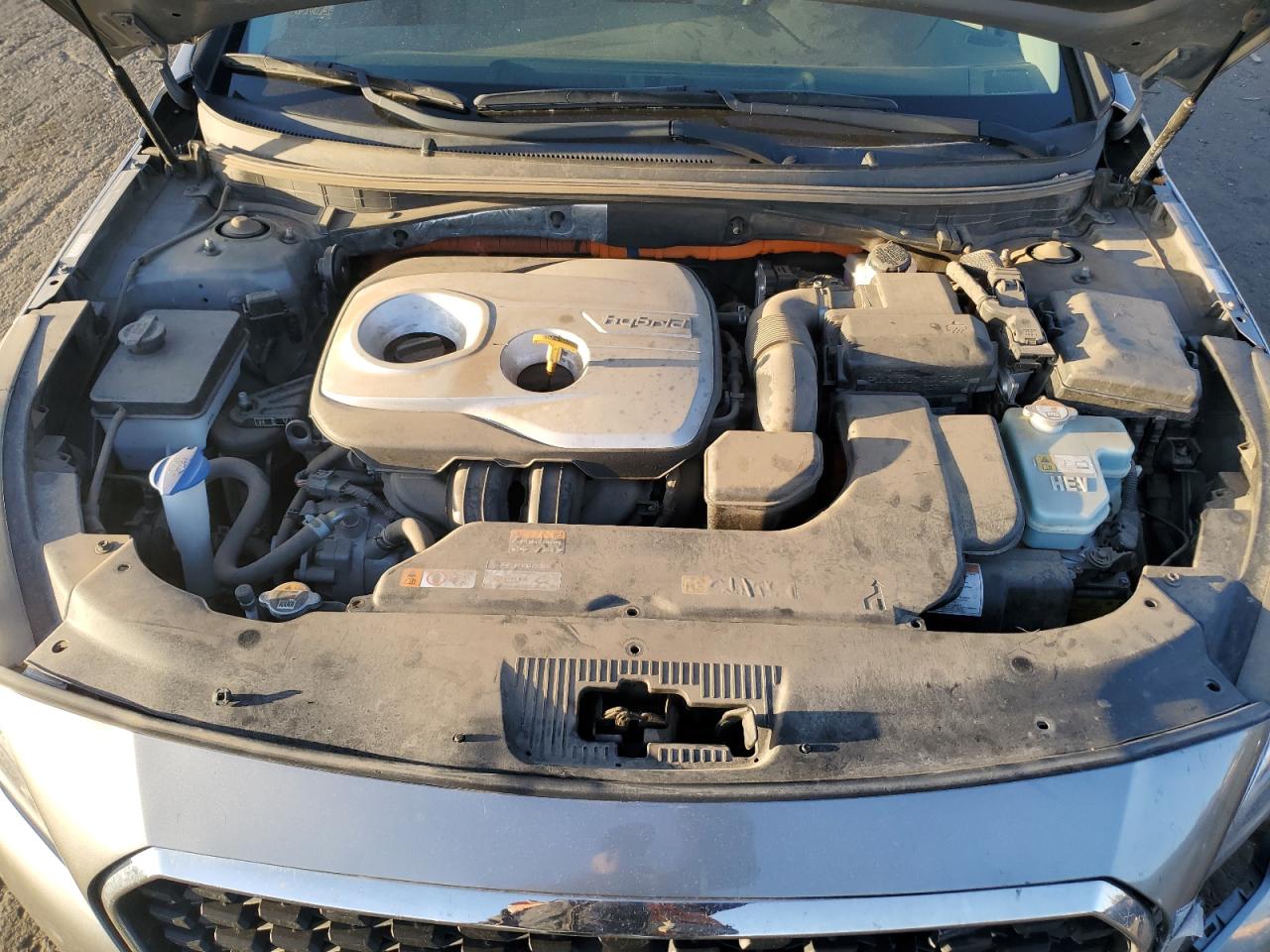 2017 Hyundai Sonata Hybrid Gray vin: KMHE24L35HA071077