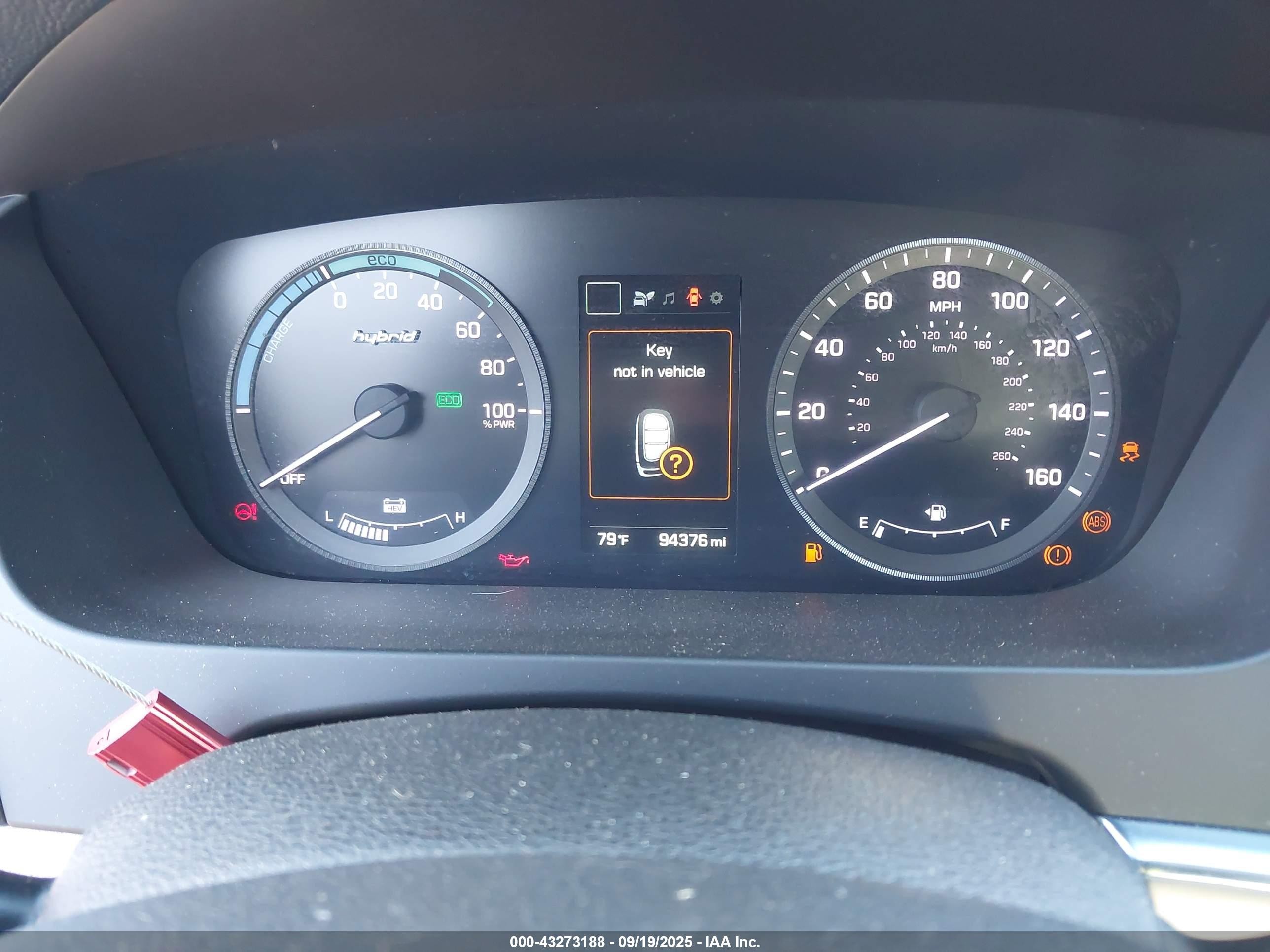 2017 Hyundai Sonata Hybrid Se Gray vin: KMHE24L36HA066728