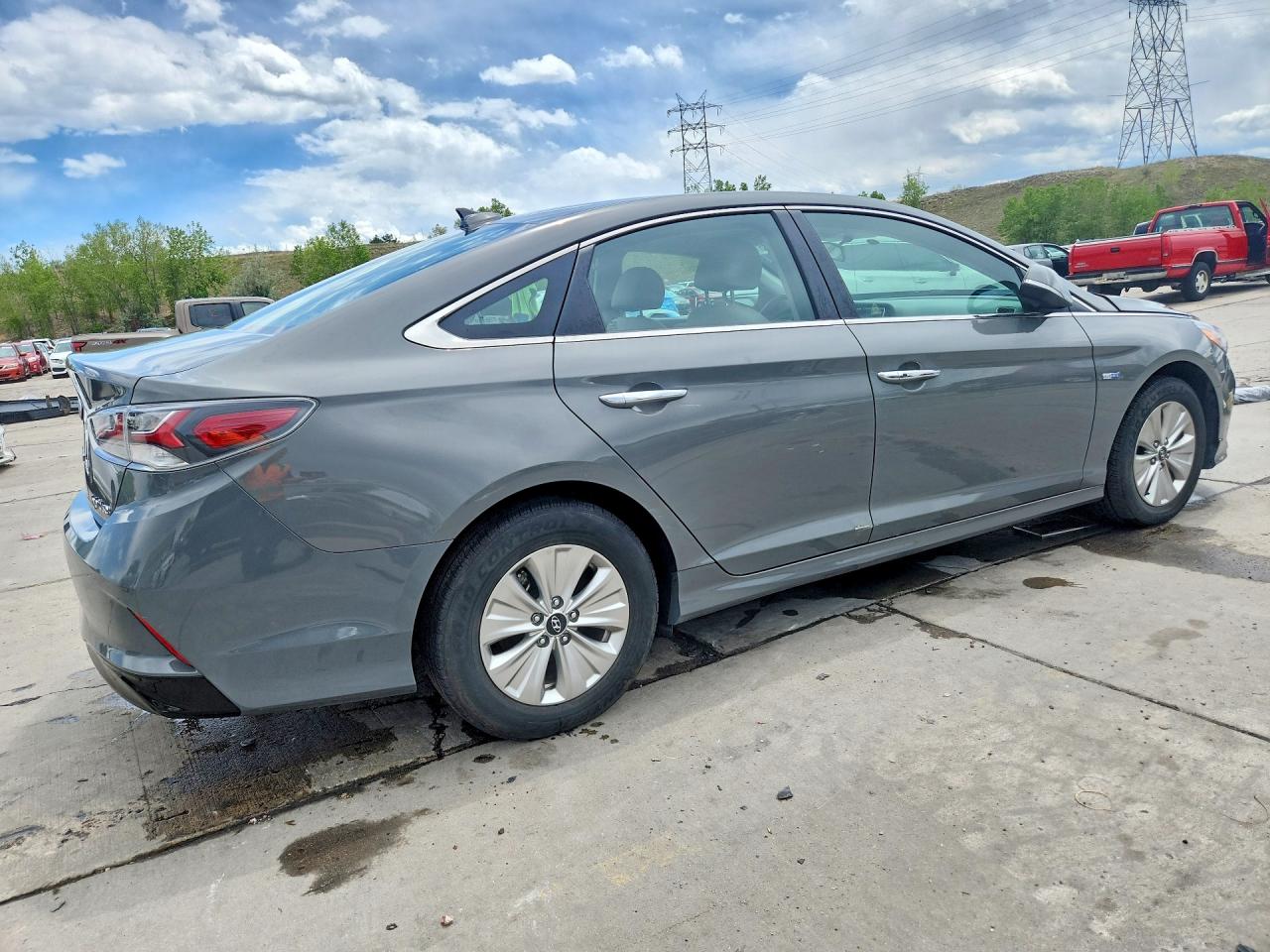 2019 Hyundai Sonata Hybrid Se Серый vin: KMHE24L39KA093509